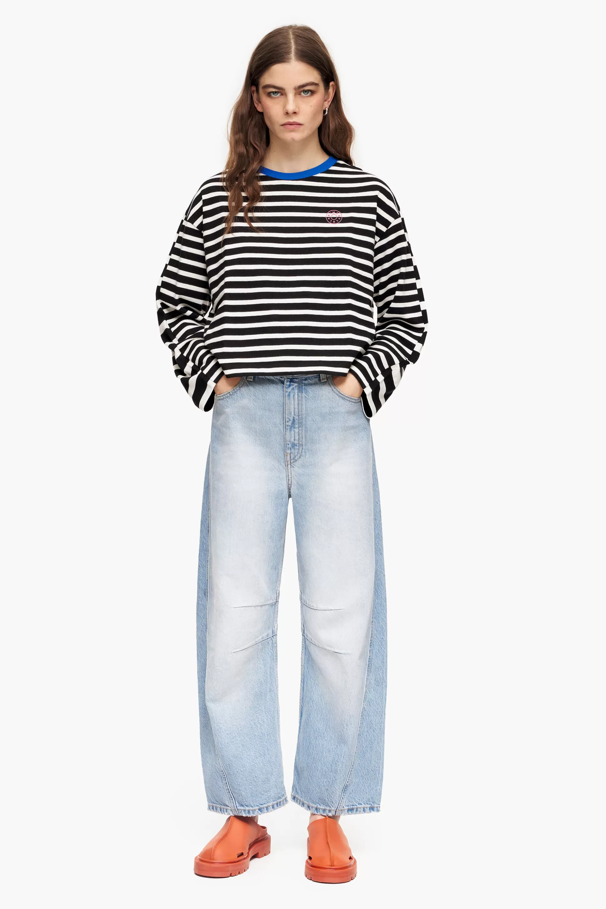 Flash Sale BIMBA Y LOLA Barrel - Jeans Reto Azul-Claro Light Blue