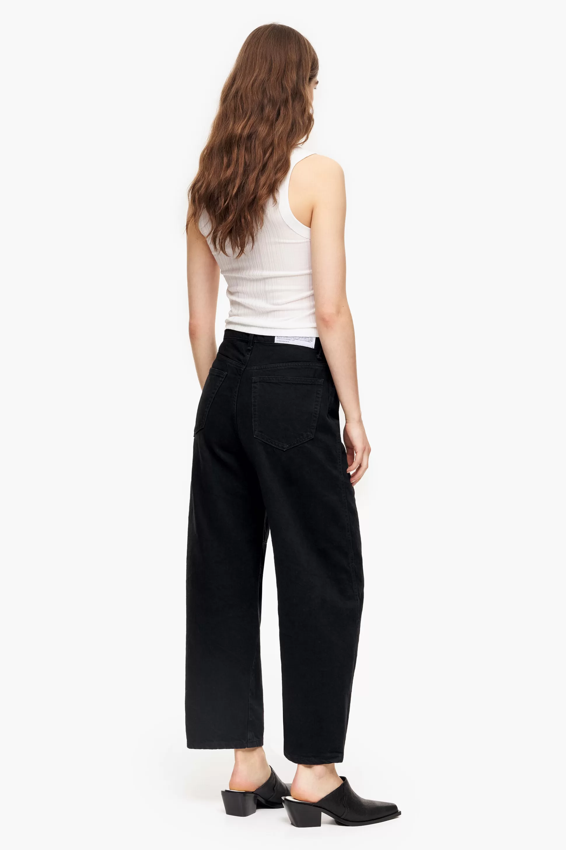 Online BIMBA Y LOLA Barrel - Jeans Reto Preto Black