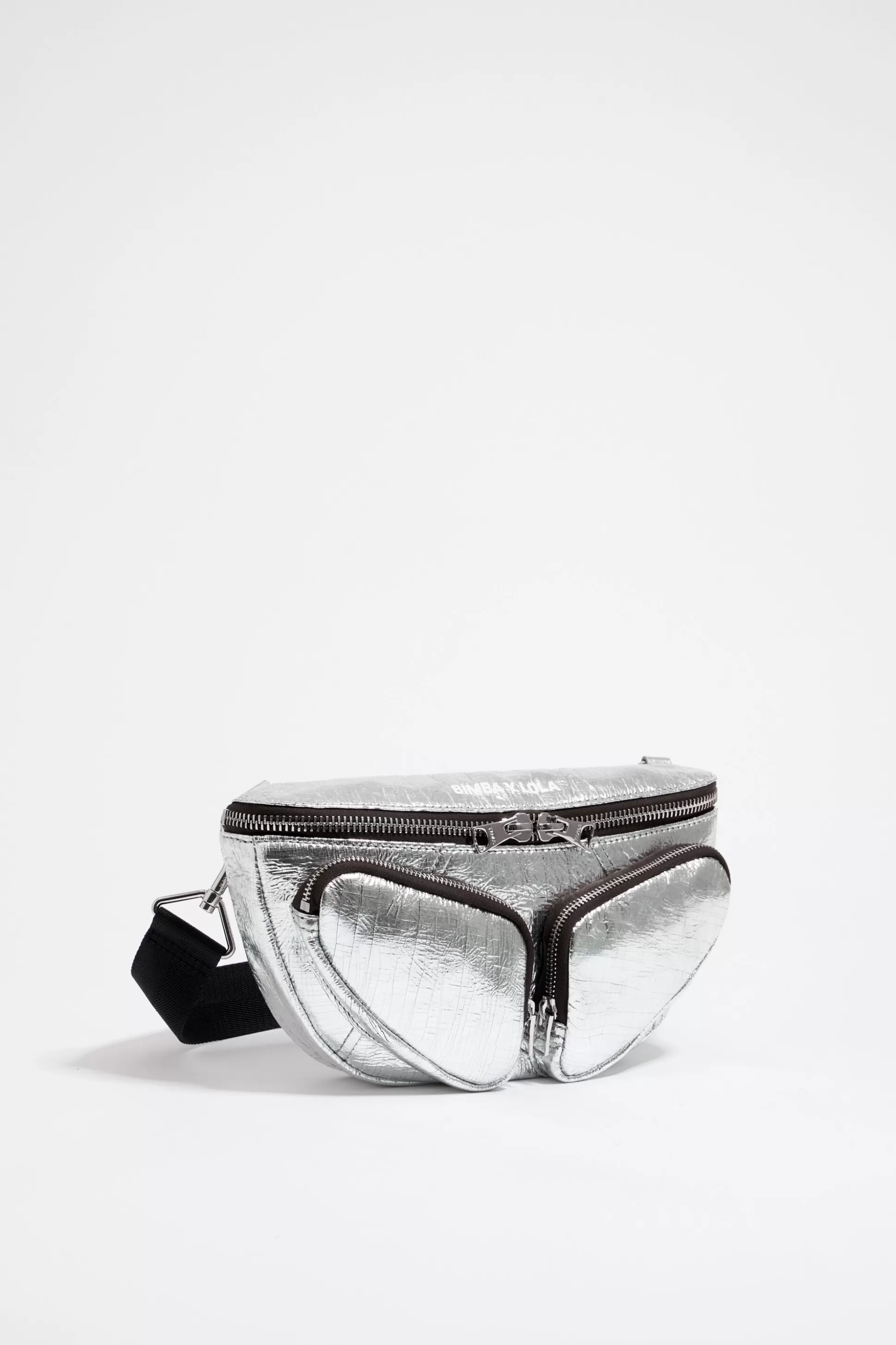 Best BIMBA Y LOLA Bolsa De Cintura Pocket S Pele Prateada Silver