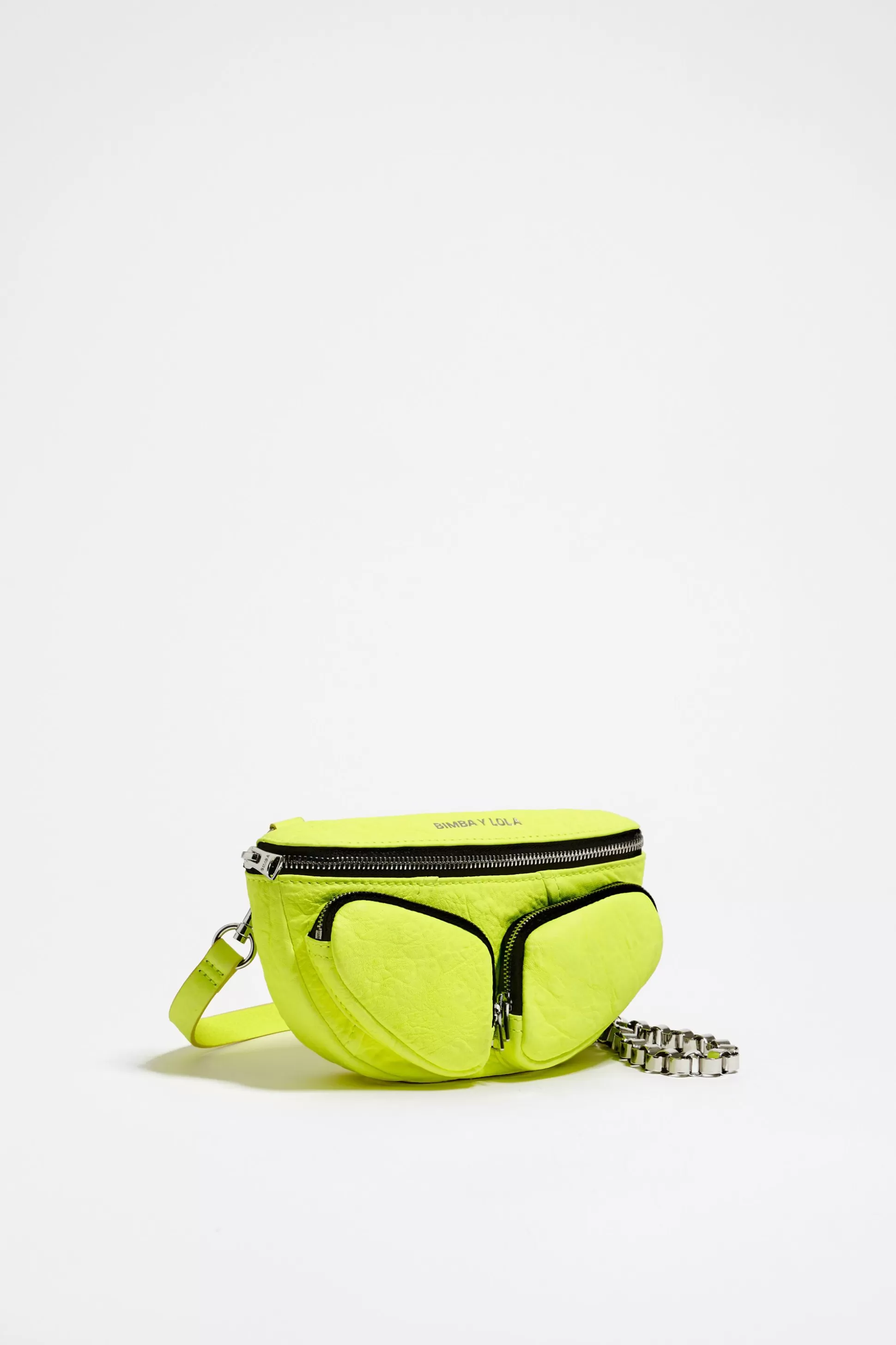 Online BIMBA Y LOLA Bolsa De Cintura Pocket Xs Pele Amarela Neon Yellow