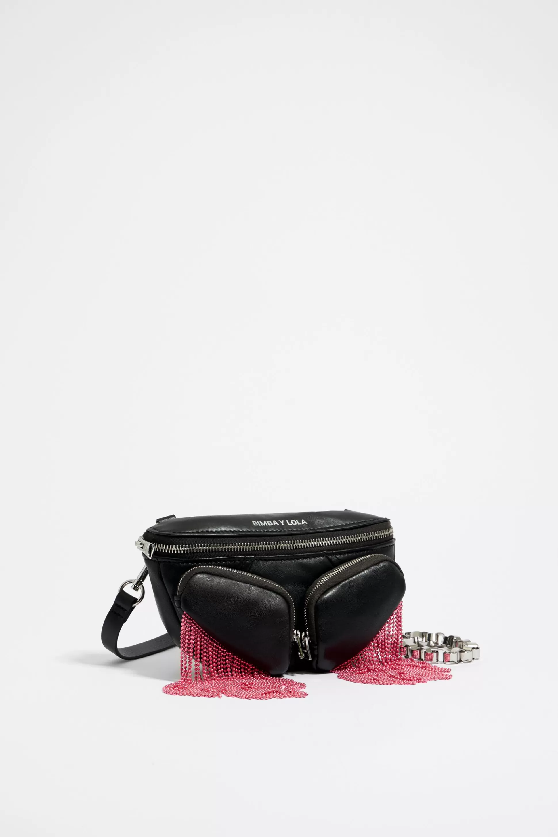 Store BIMBA Y LOLA Bolsa De Cintura Pocket Xs Pele Preta Black