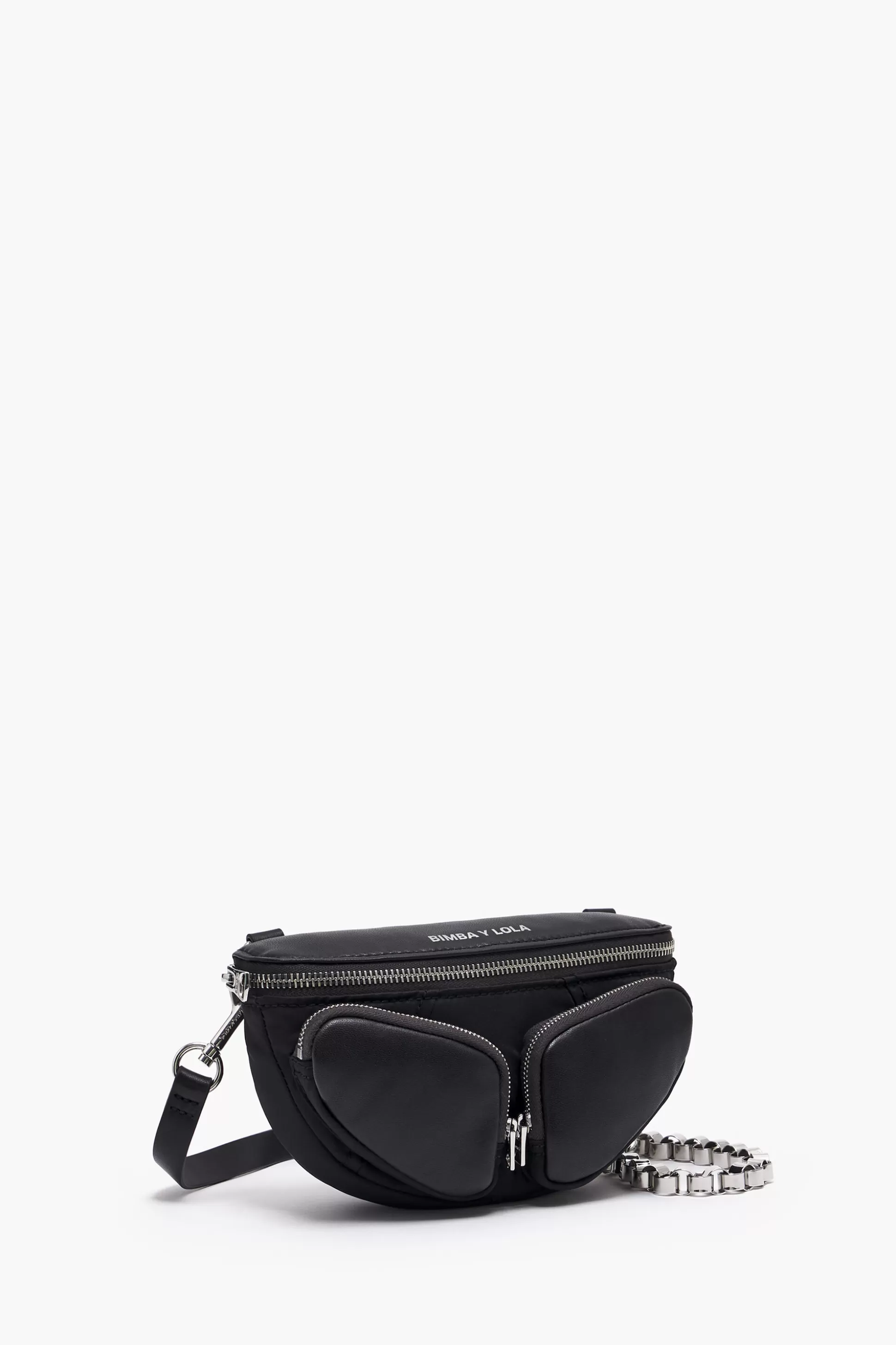 Cheap BIMBA Y LOLA Bolsa De Cintura Pocket Xs Pele Preta Black