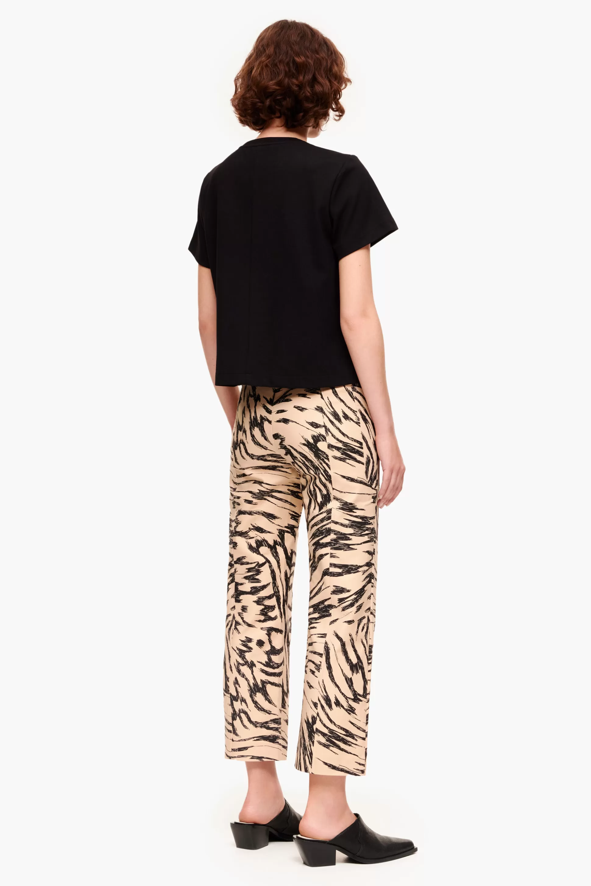 Store BIMBA Y LOLA Calças Print Butterfly Wing Natural Butterfly Wing Bicolor Natural