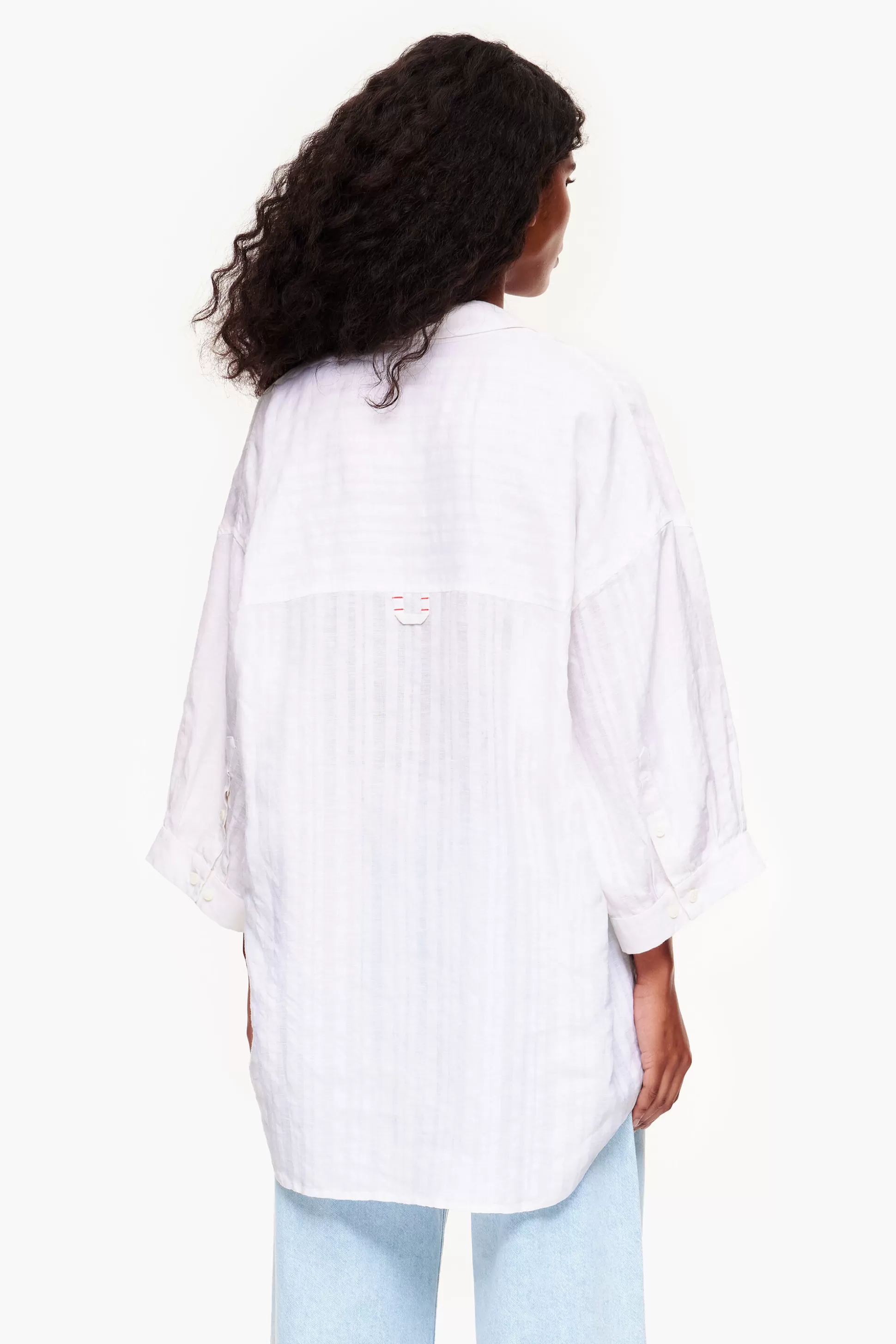 Cheap BIMBA Y LOLA Camisa Linho Branca Ivory