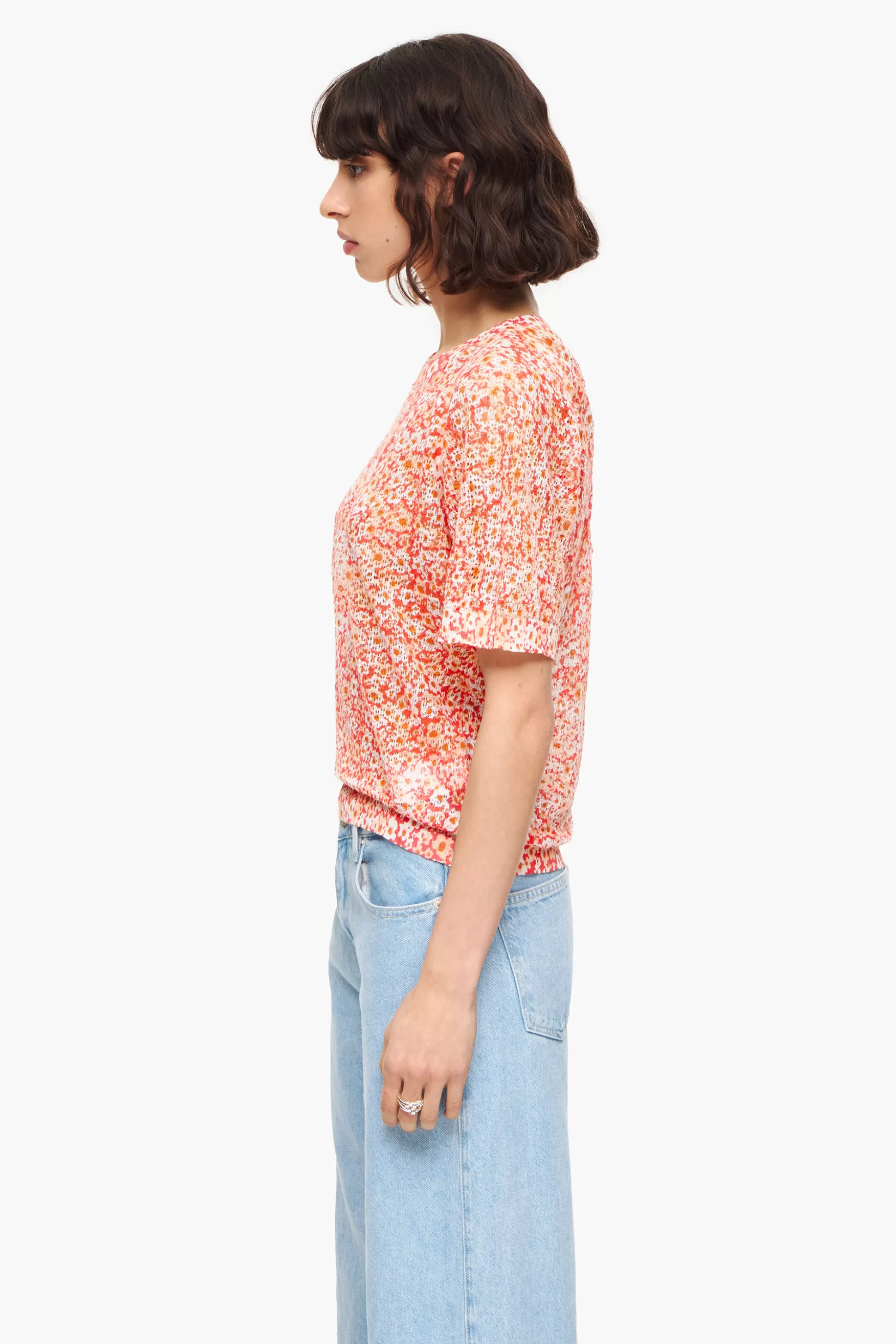 Cheap BIMBA Y LOLA Camisola Linho Print Flowers Full Nude