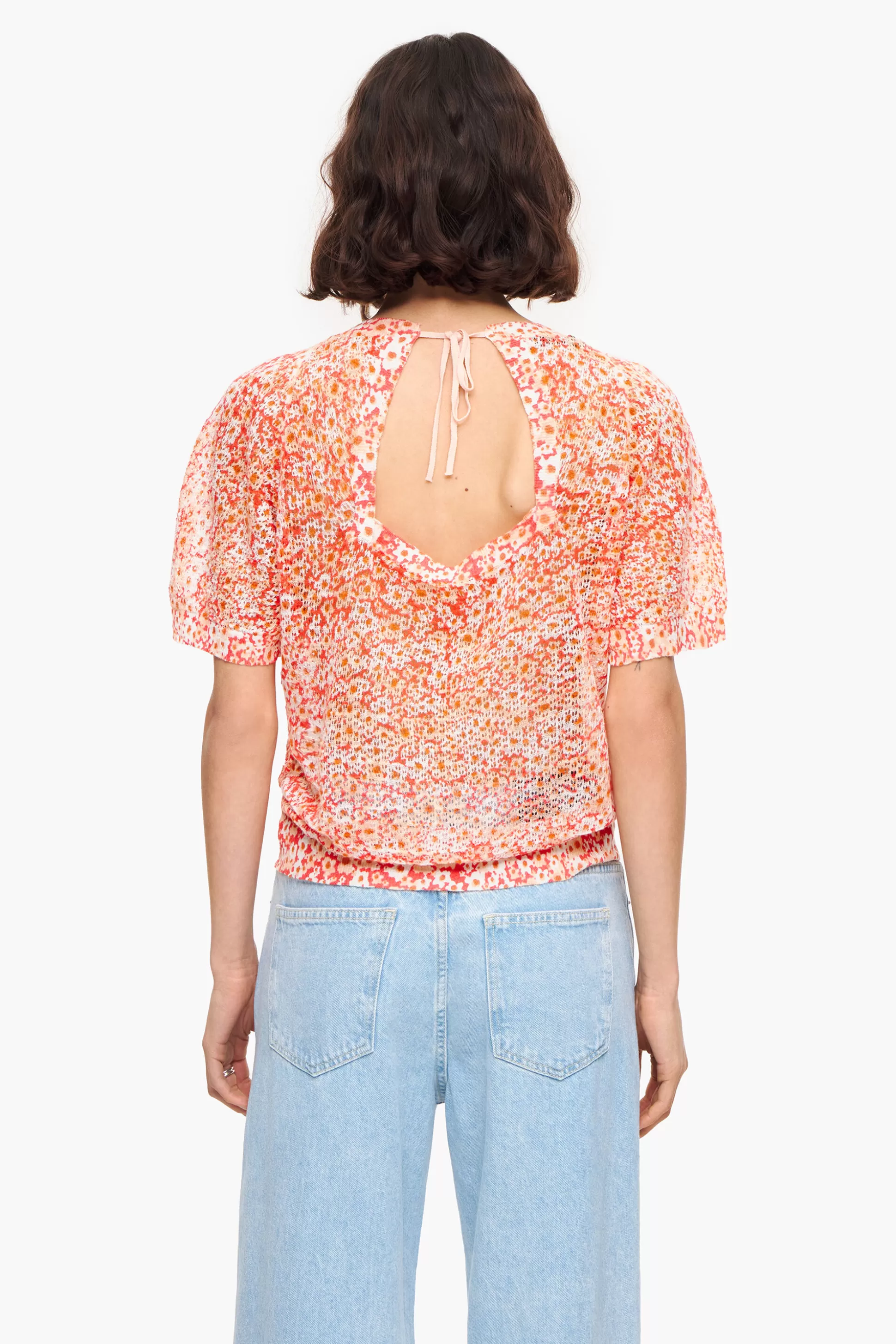 Cheap BIMBA Y LOLA Camisola Linho Print Flowers Full Nude