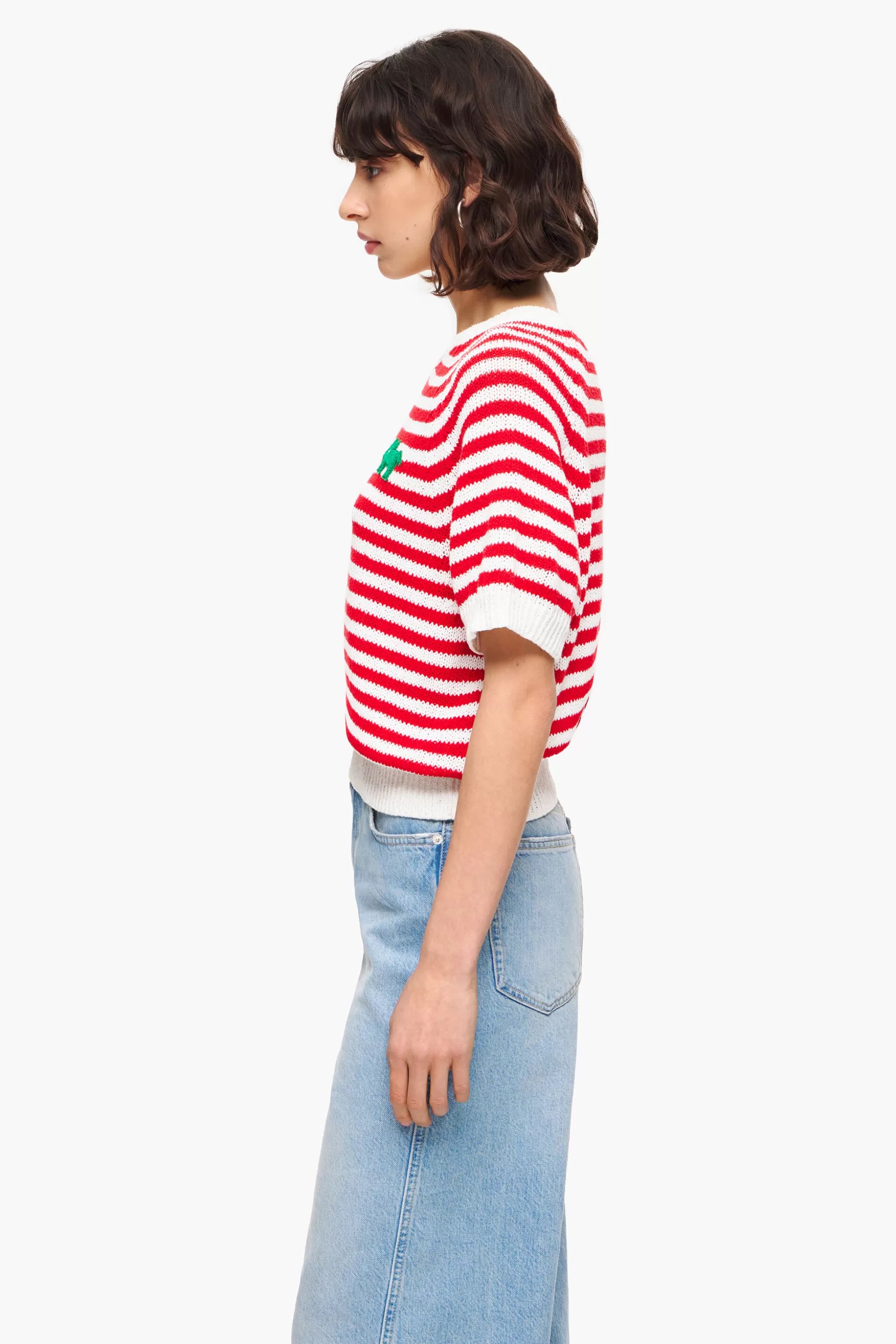 Outlet BIMBA Y LOLA Camisola Riscas Vermelho E Branco Red