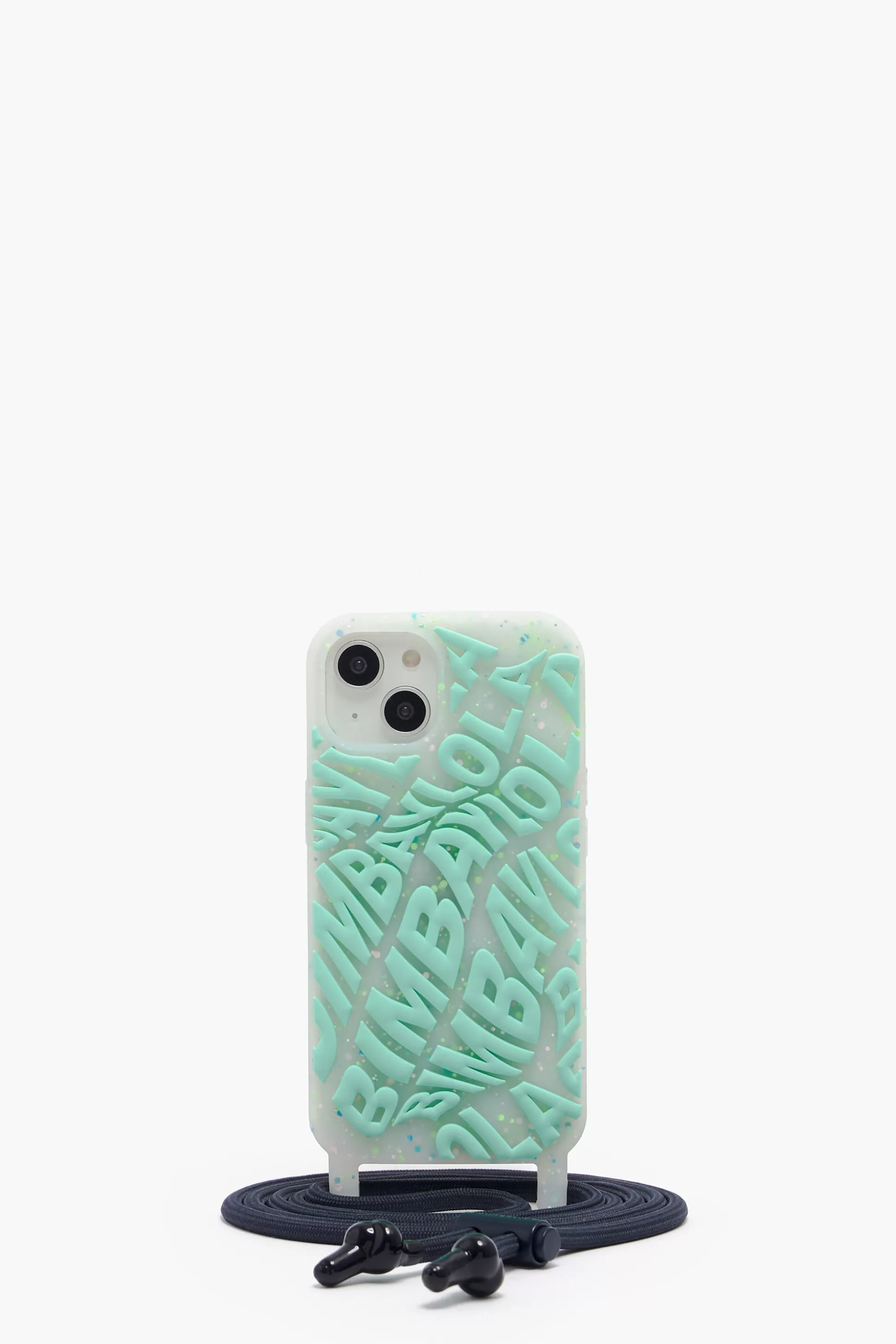 Fashion BIMBA Y LOLA Capa Iphone 13 Transparente Logo Agua-Marinha