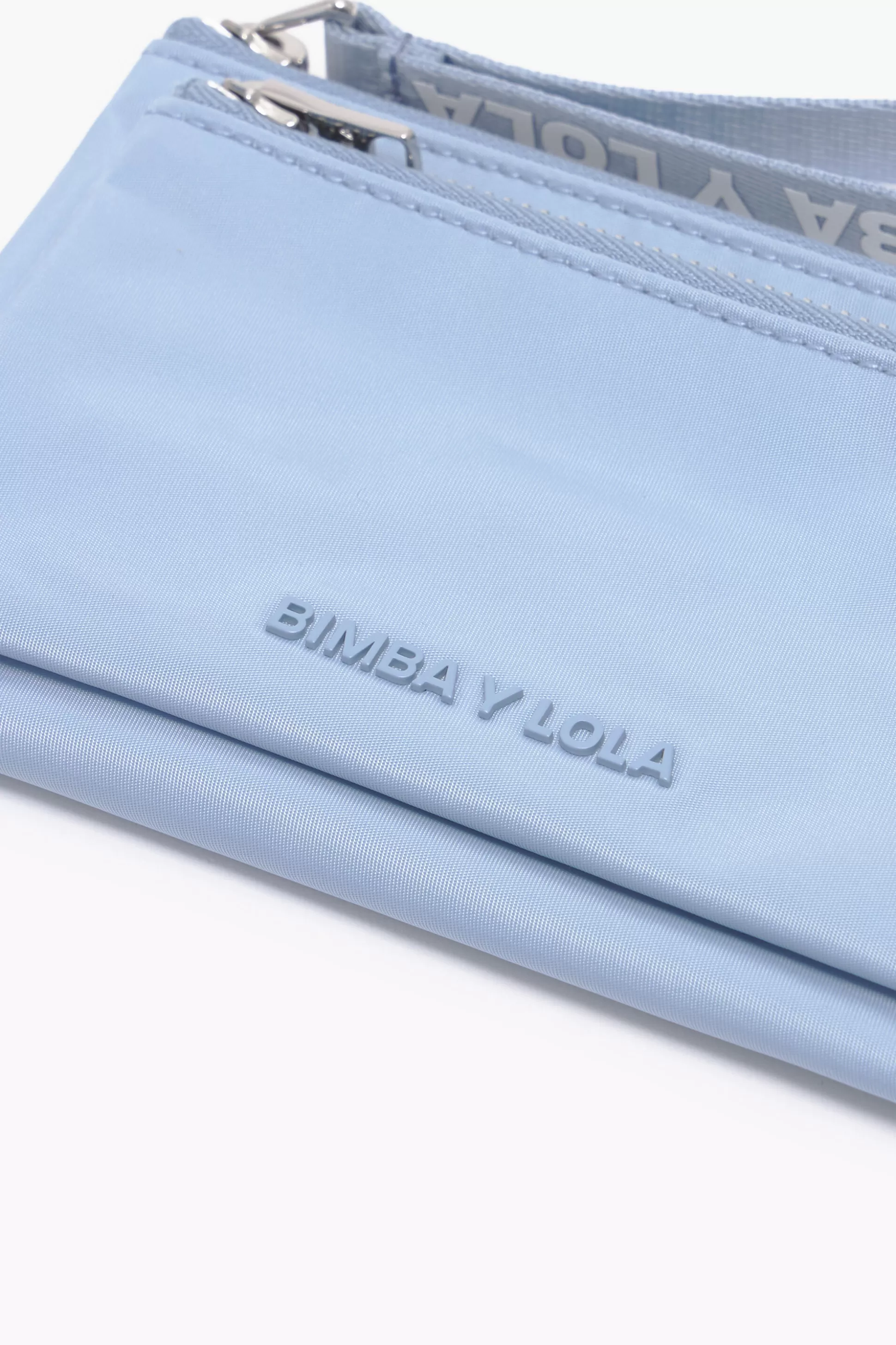 Flash Sale BIMBA Y LOLA Carteira Dupla Nylon Azul Pastel Blue