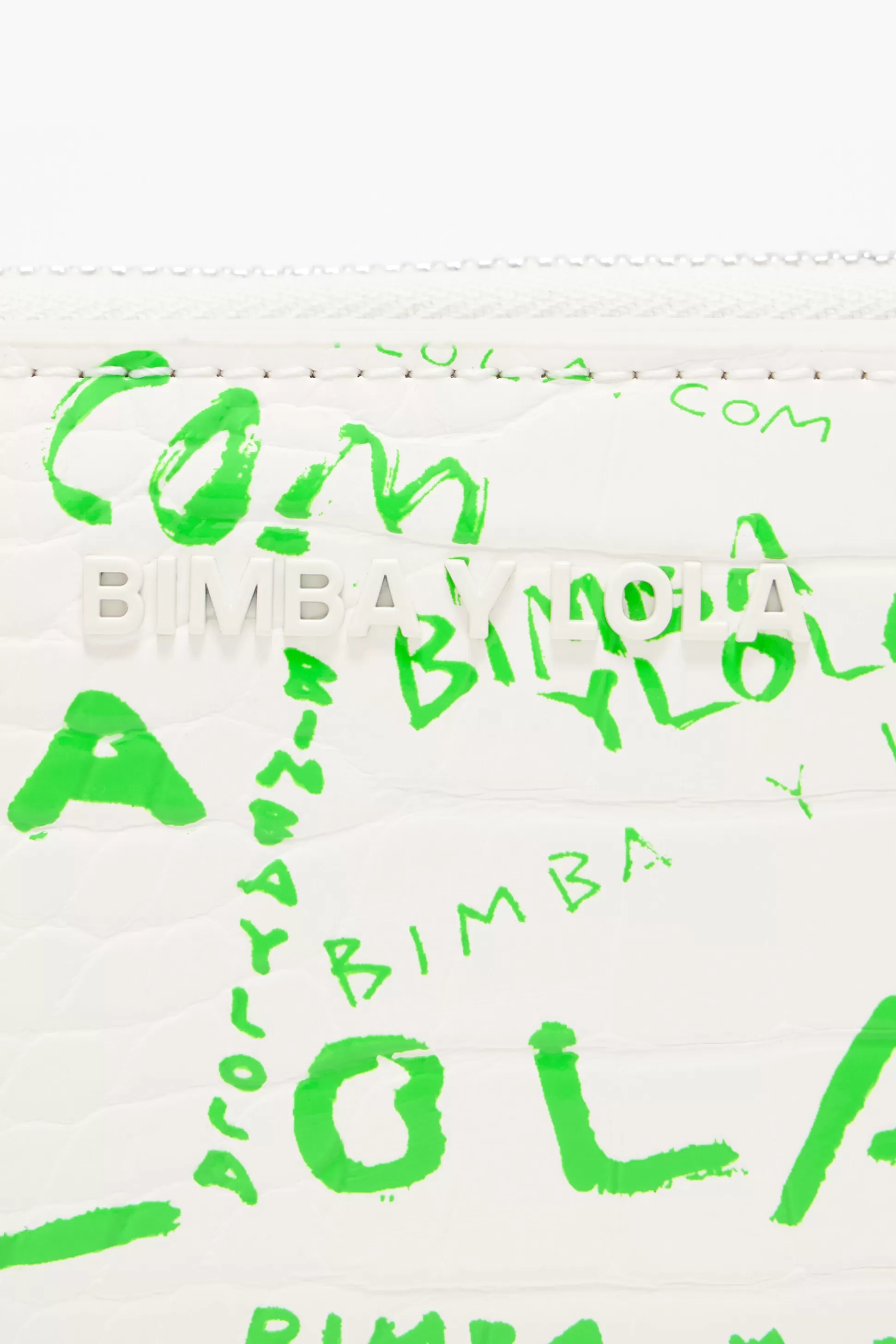 Sale BIMBA Y LOLA Carteira Lapela Crocodilo Print Branca Bimbaylola.Com White