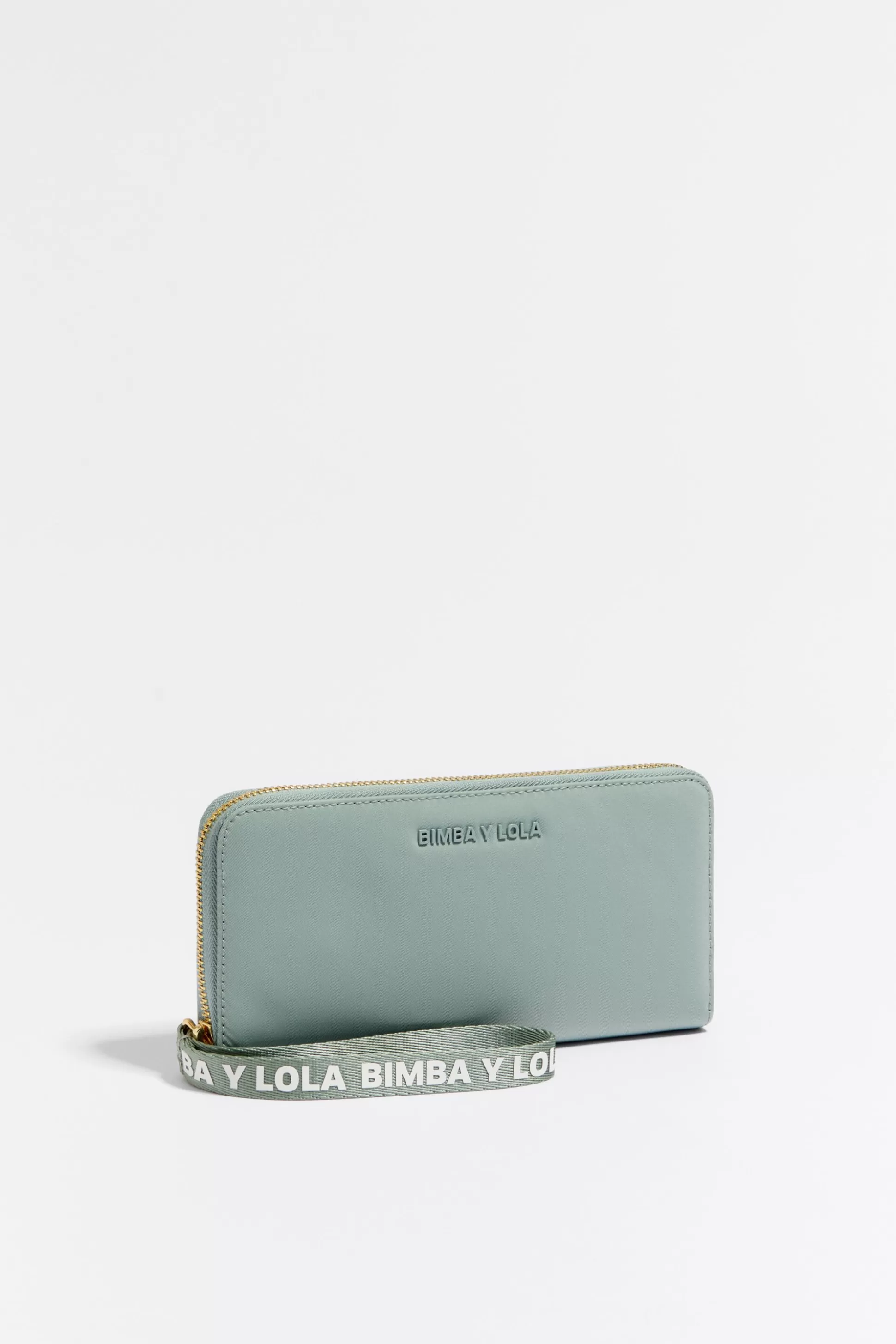 Sale BIMBA Y LOLA Carteira Livro Nylon Verde-Agua Watergreen