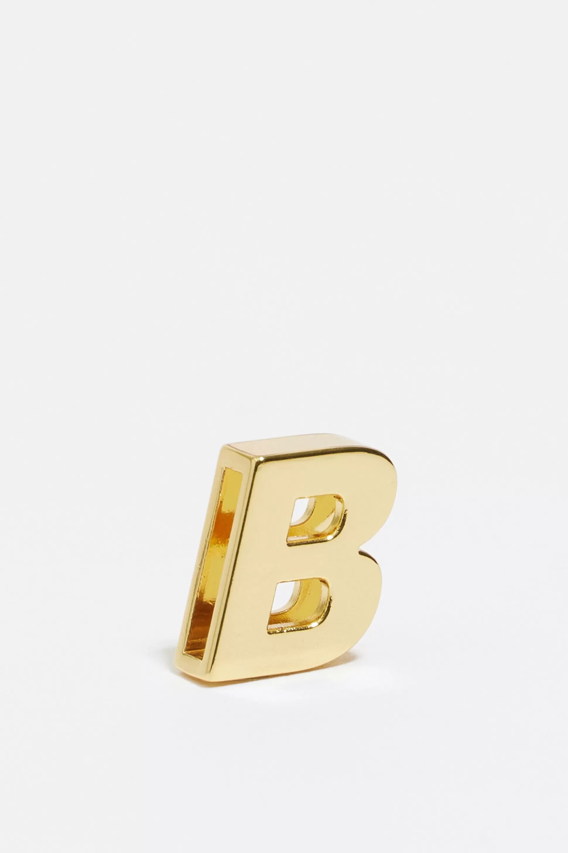 Fashion BIMBA Y LOLA Charm Letra B Metal Dourado Gold