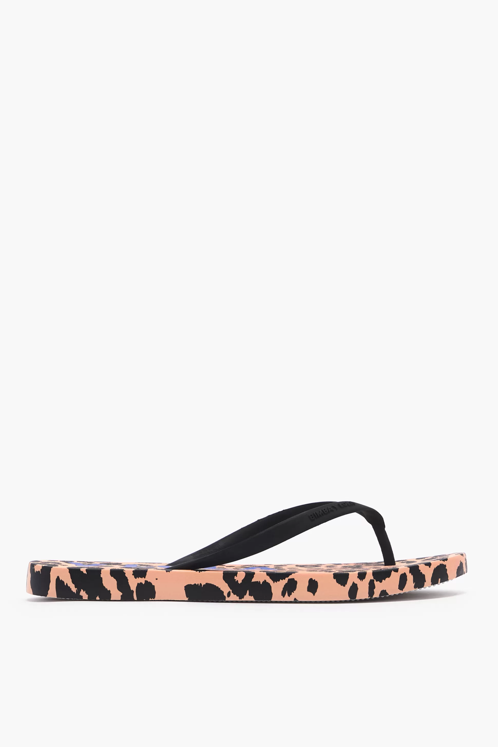 Shop BIMBA Y LOLA Chinelo Print Leopard Laranja Leopard Faded Bicolor Orange