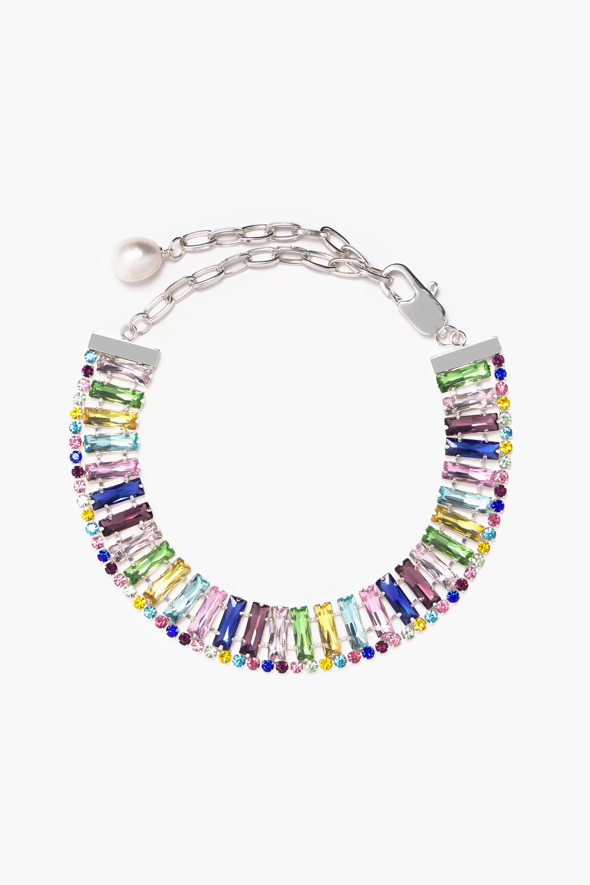 Best Sale BIMBA Y LOLA Colar Choker Cristais Multicolorido Pink