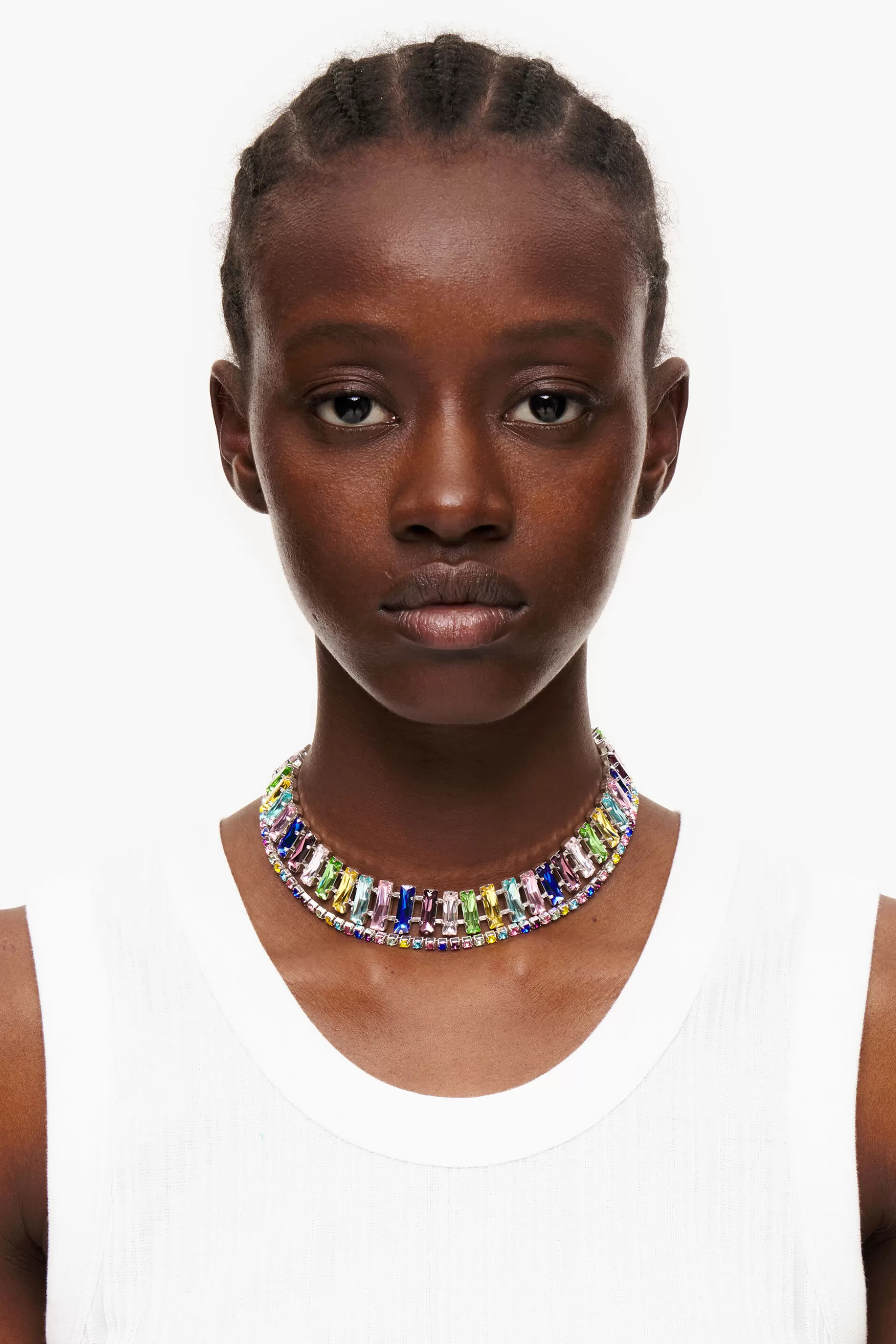 Best Sale BIMBA Y LOLA Colar Choker Cristais Multicolorido Pink