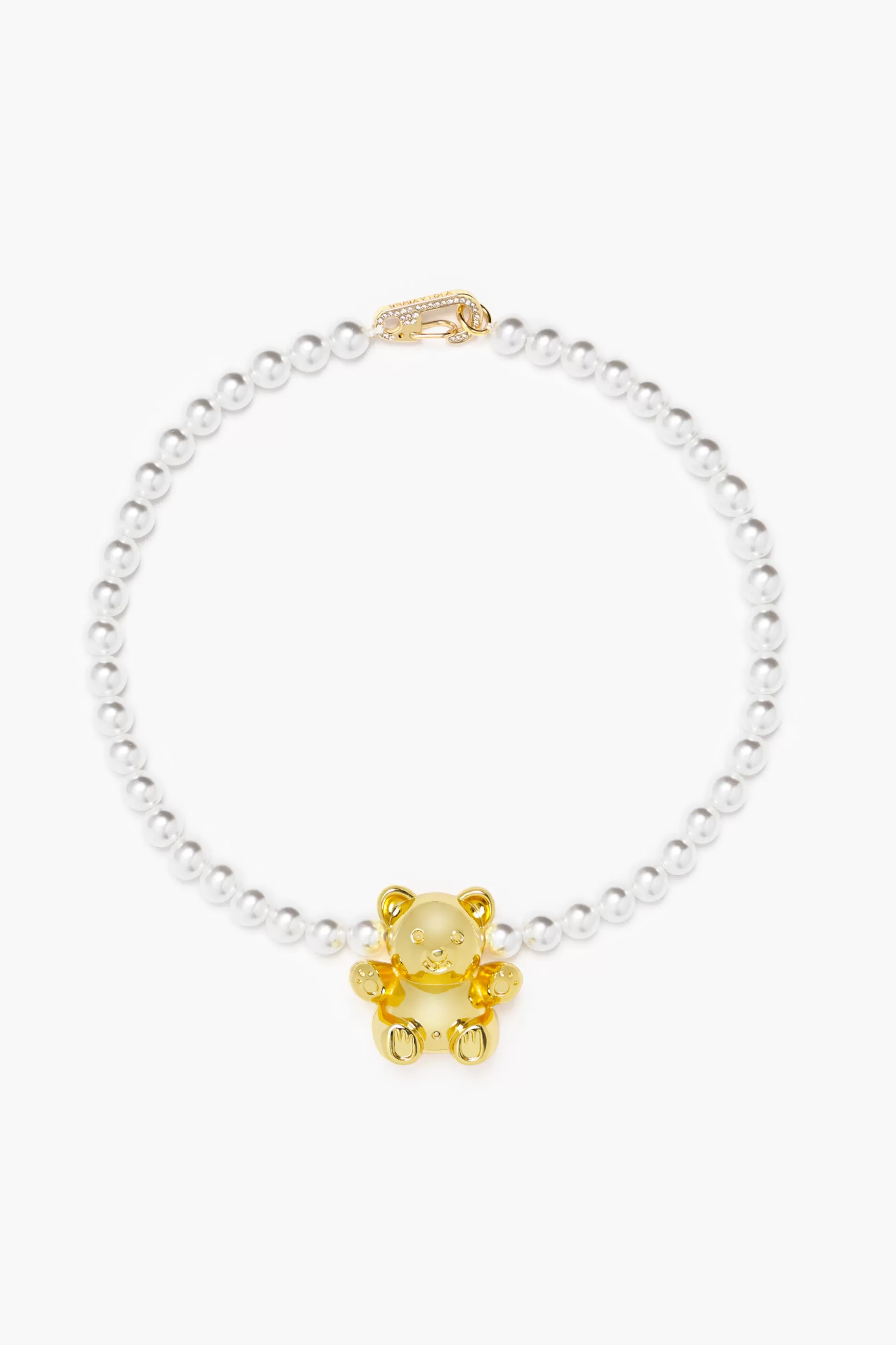 Best Sale BIMBA Y LOLA Colar Perolas Urso Dourado Gold