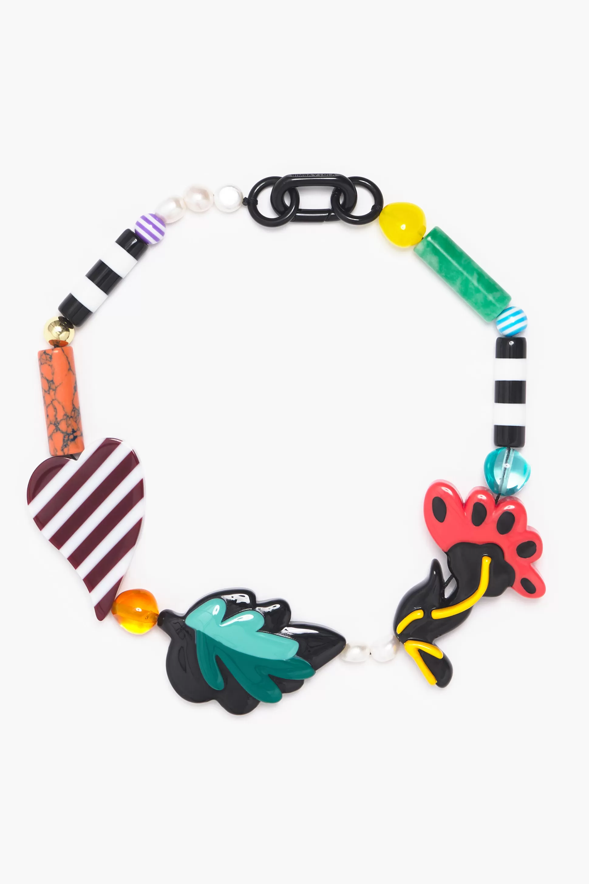 Online BIMBA Y LOLA Colar Resina Flores Multicolorido Blue