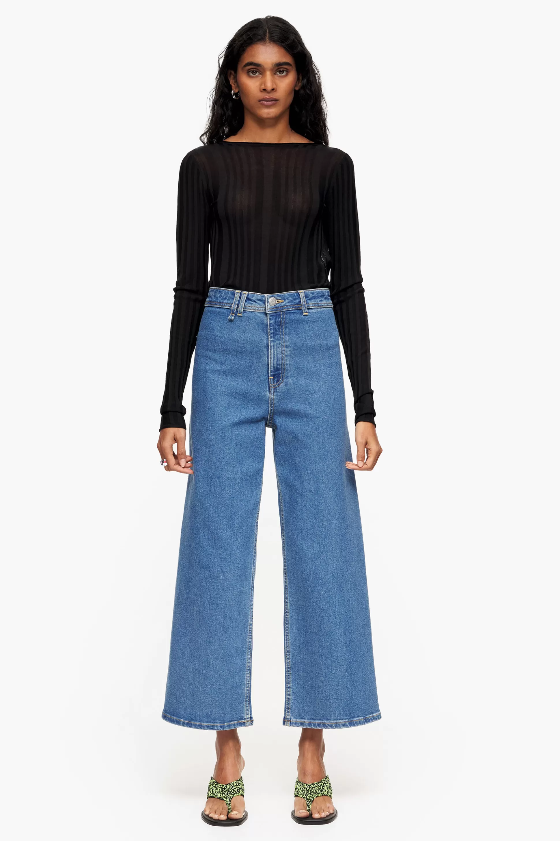 Cheap BIMBA Y LOLA Culotte - Jeans Altas Azuis Denim Blue