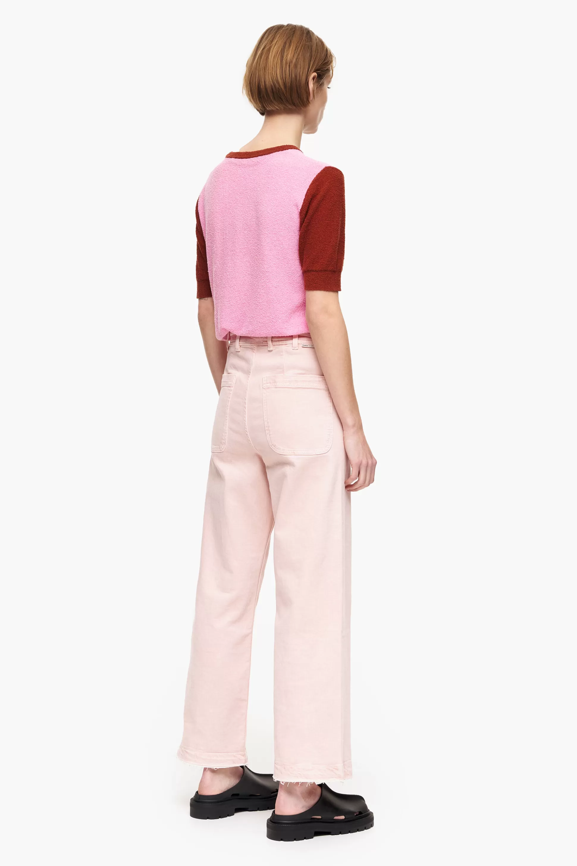 Online BIMBA Y LOLA Culotte - Jeans Altas Rosa Light Pink