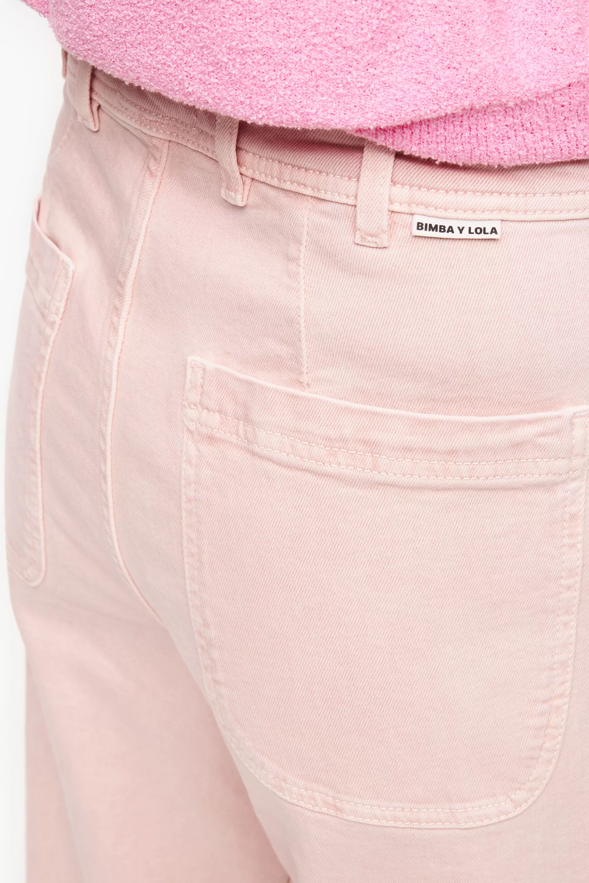 Best Sale BIMBA Y LOLA Culotte - Jeans Altas Rosa Light Pink