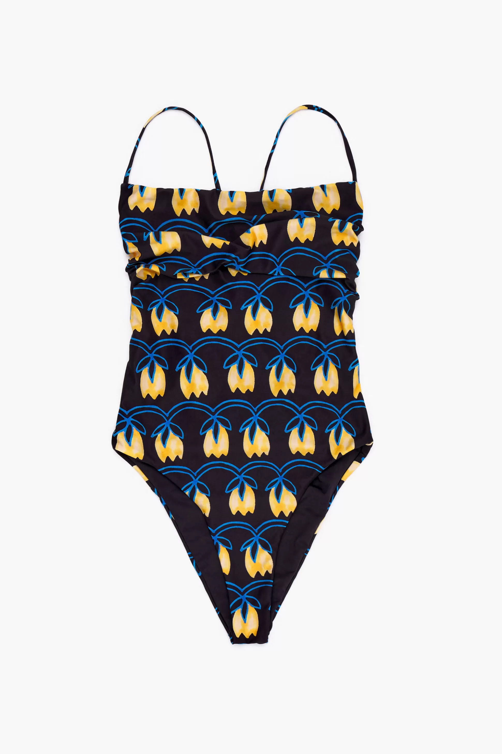 Cheap BIMBA Y LOLA Fato De Banho Print Tulip Yellow Preto