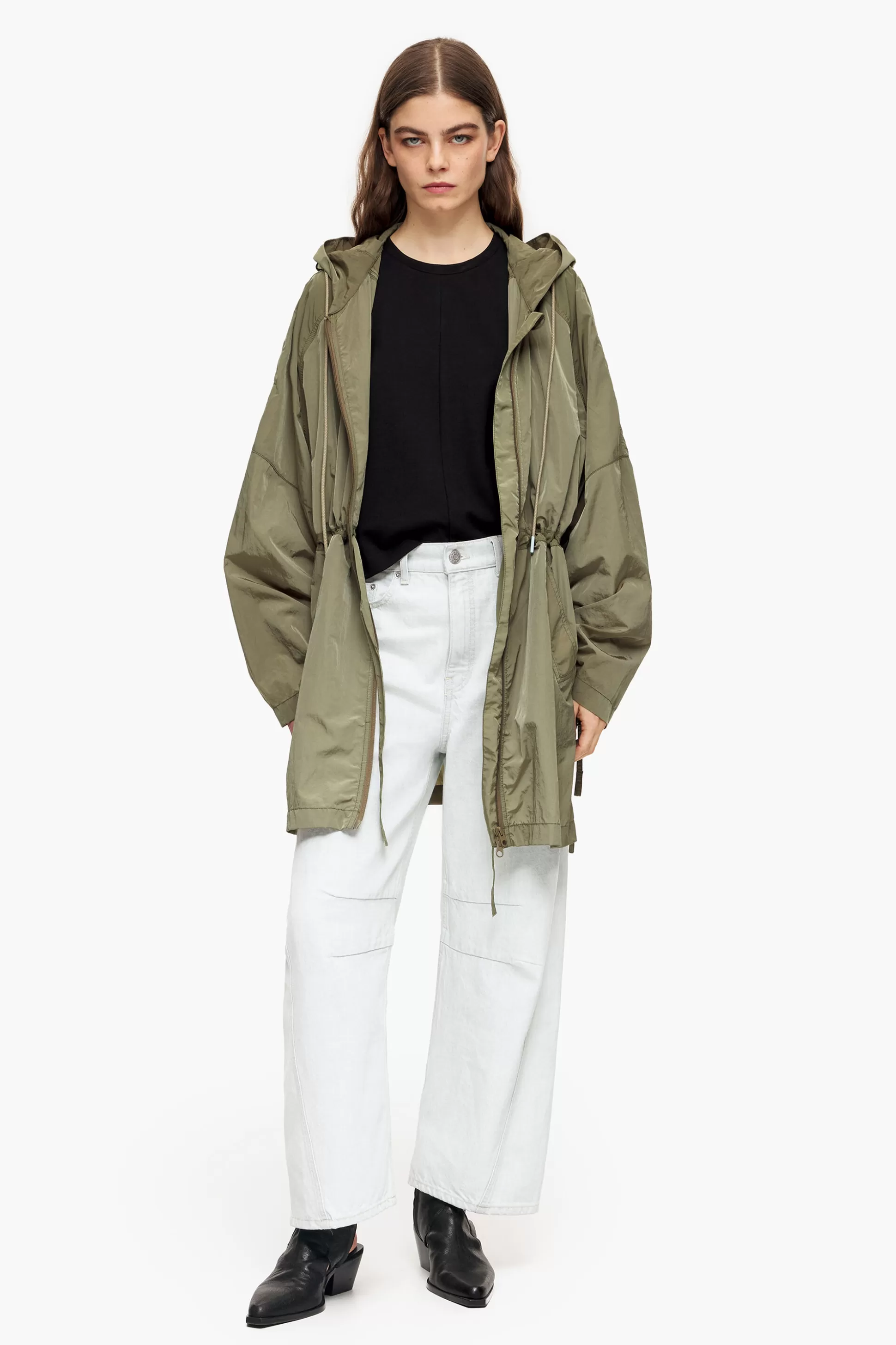 Hot BIMBA Y LOLA Gabardina Oversize Caqui Khaki