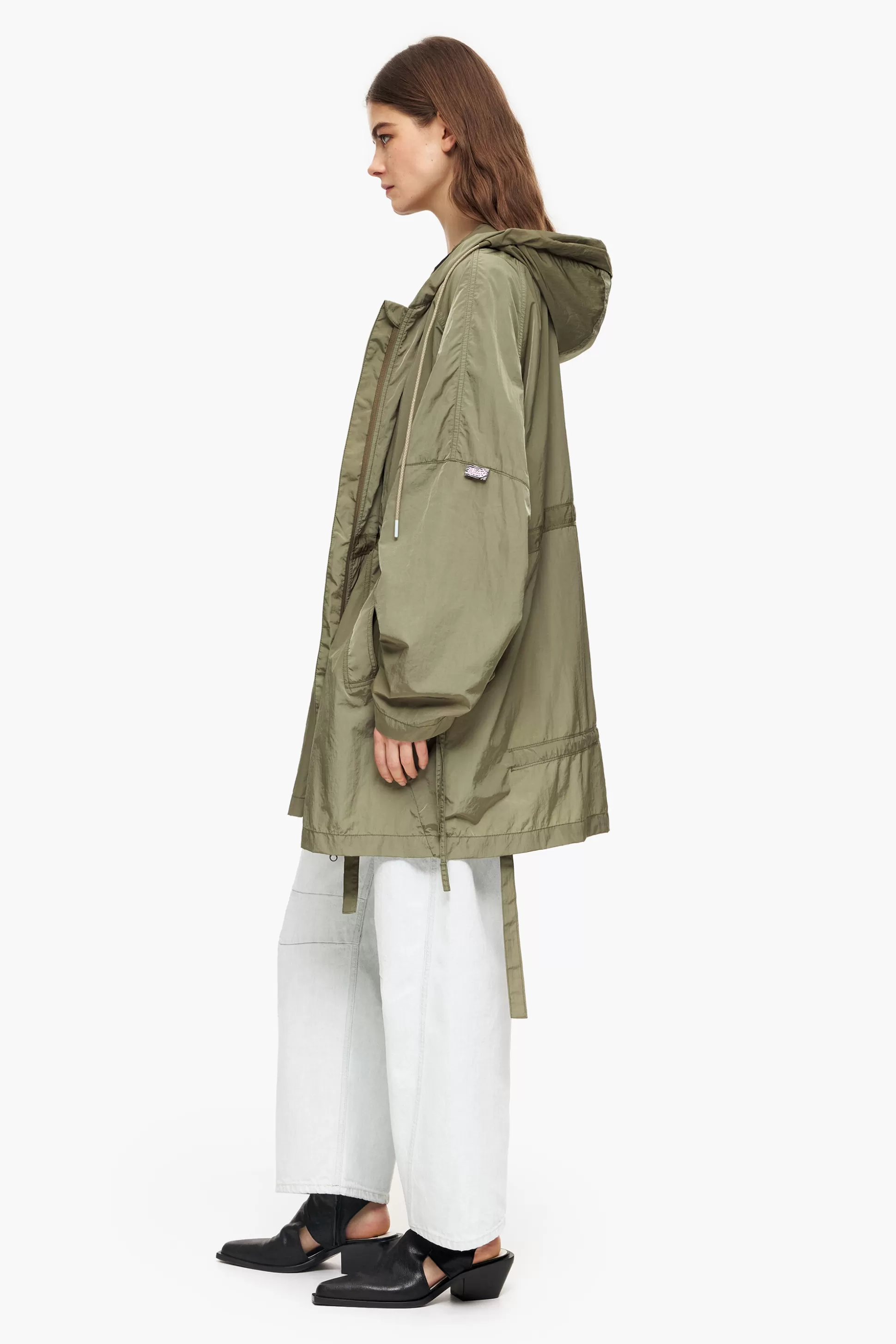 Hot BIMBA Y LOLA Gabardina Oversize Caqui Khaki