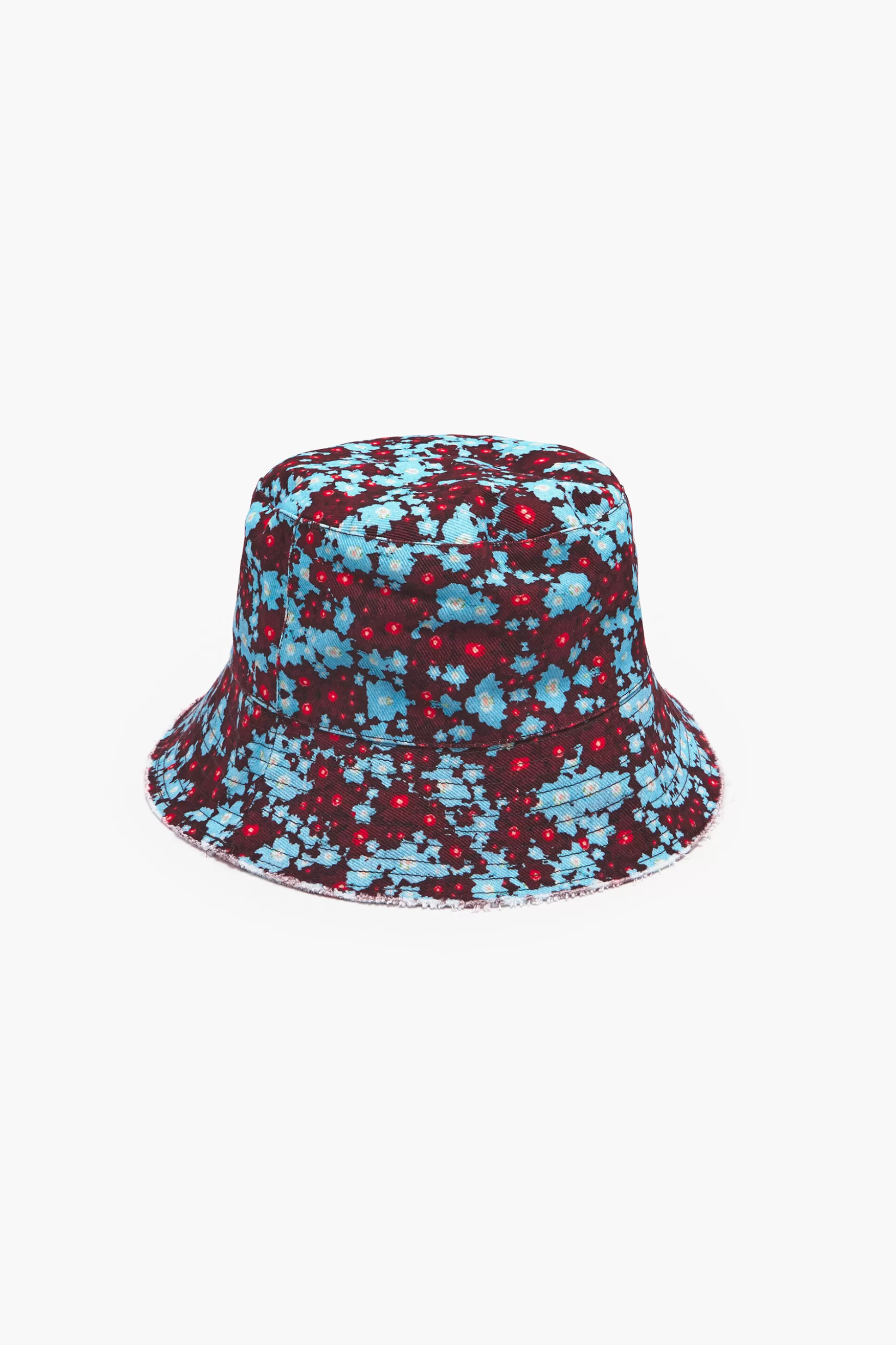 Flash Sale BIMBA Y LOLA Gorro Bucket Algodao Flowers Full Azul