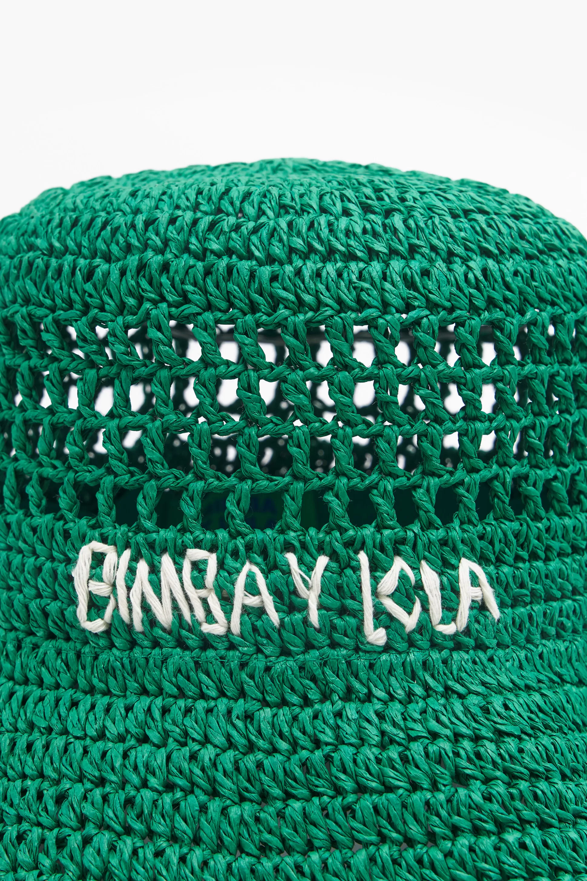 Discount BIMBA Y LOLA Gorro Bucket Rafia Verde Green