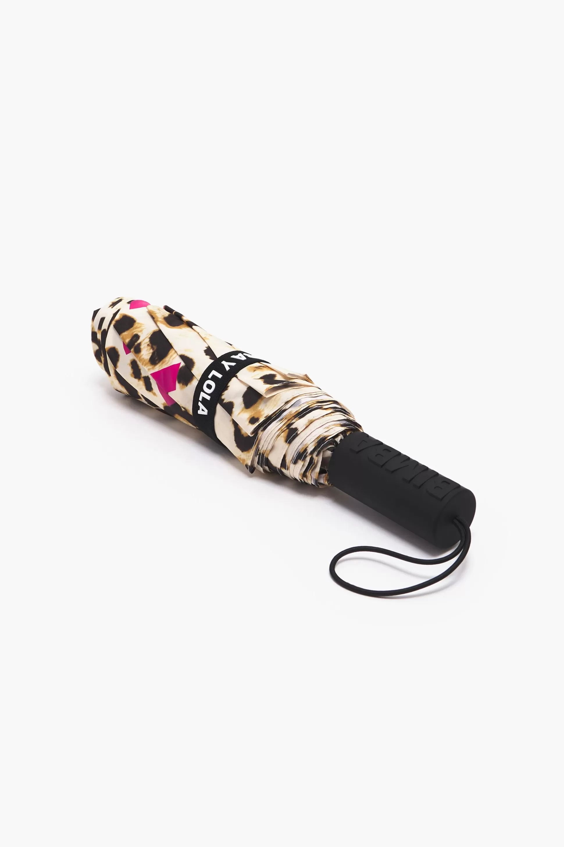 Discount BIMBA Y LOLA Guarda-Chuva Dobravel Estampado Leopardo Leopard Natural