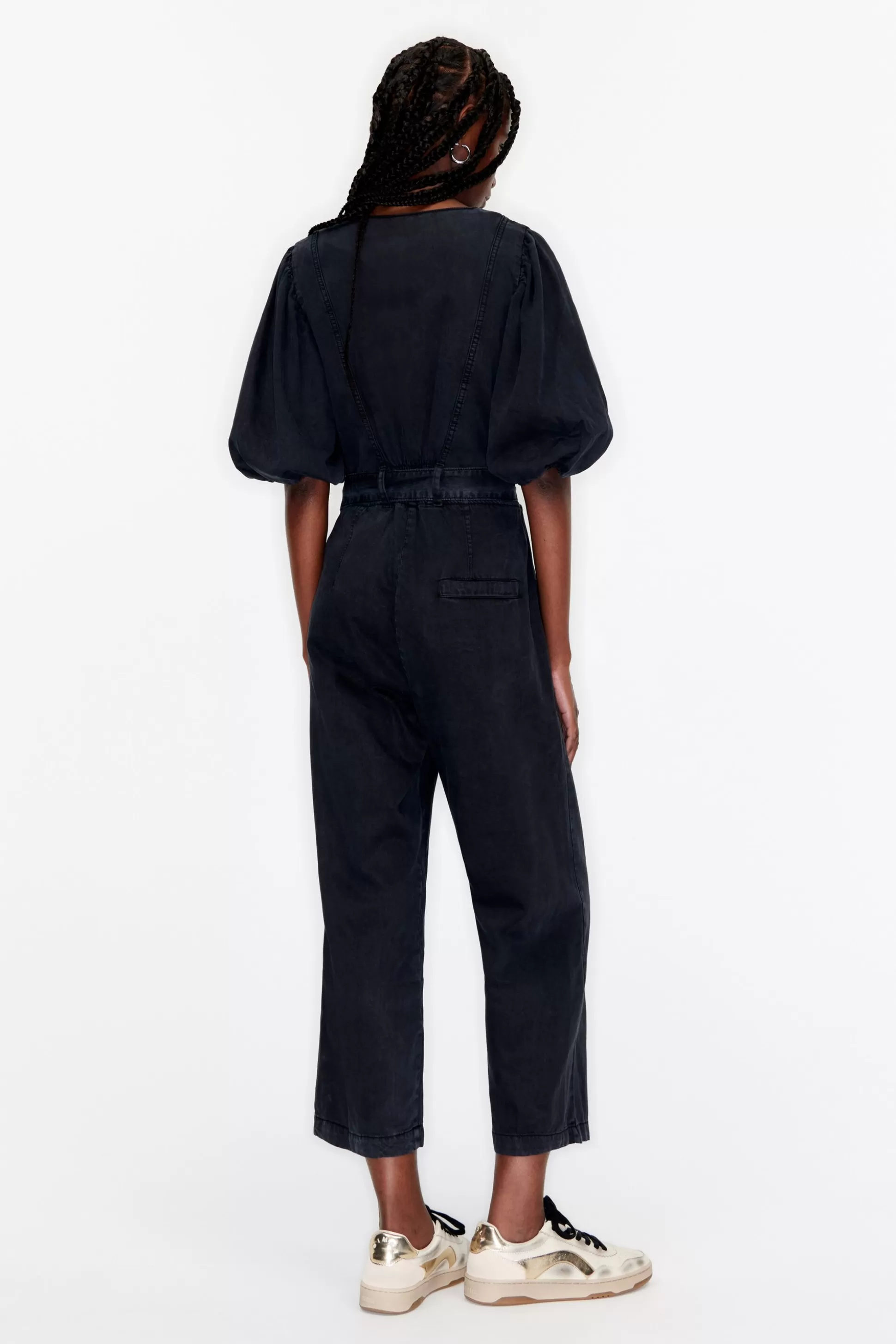 Best BIMBA Y LOLA Macacao Denim Preto Washed Black