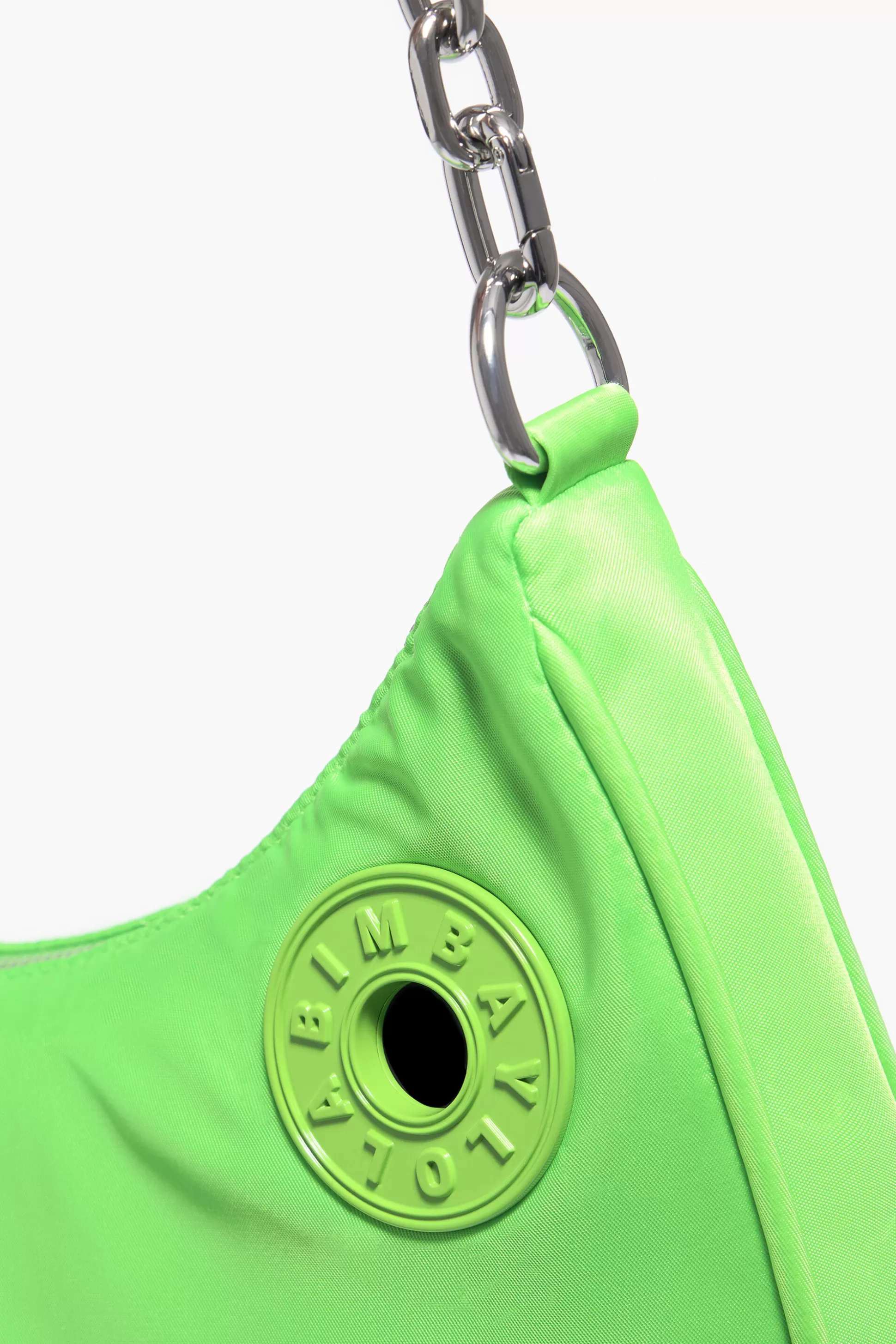 Shop BIMBA Y LOLA Mala Moon S Nylon Verde Neon Neon Green