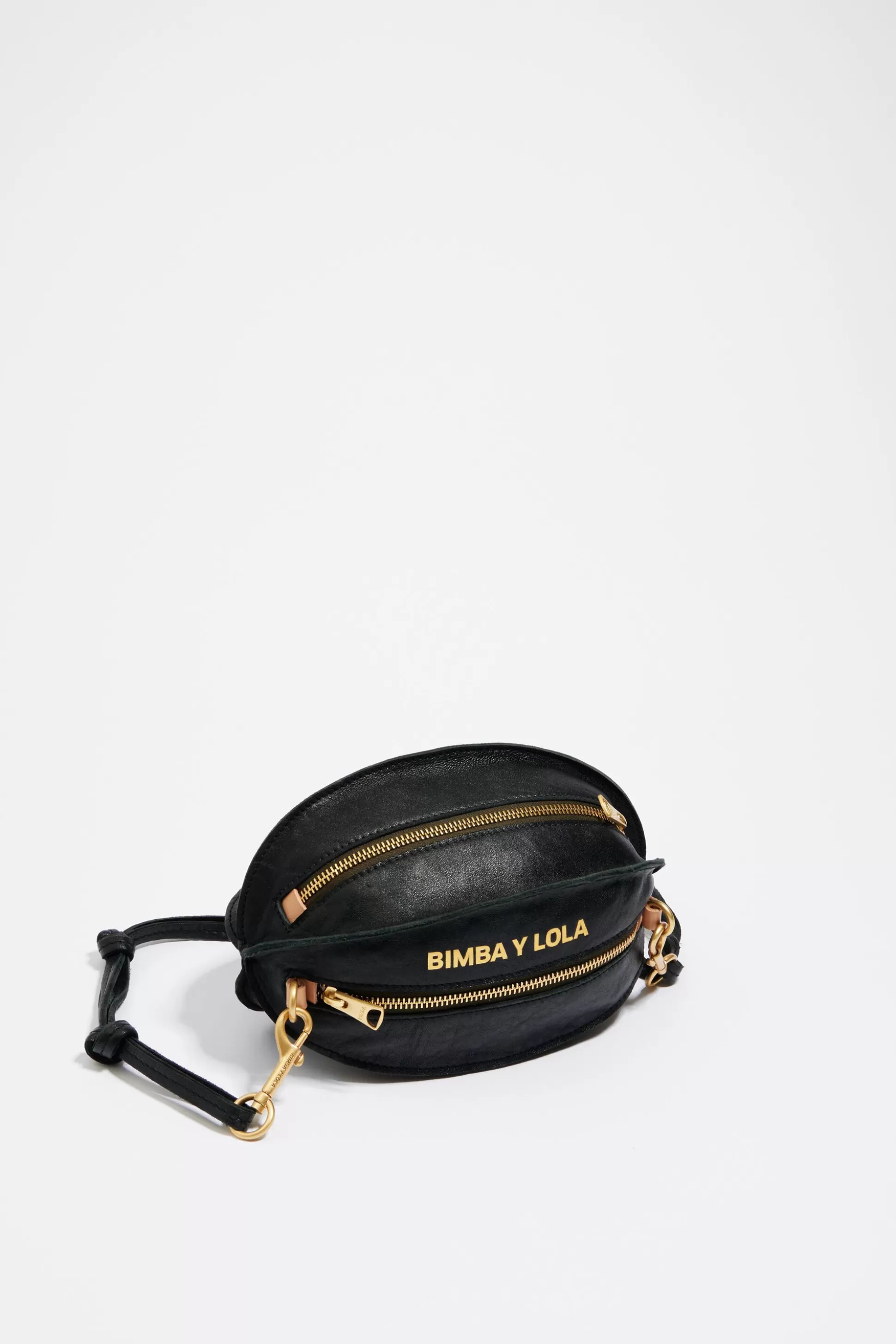 New BIMBA Y LOLA Mala Pelota S Pele Preta Black