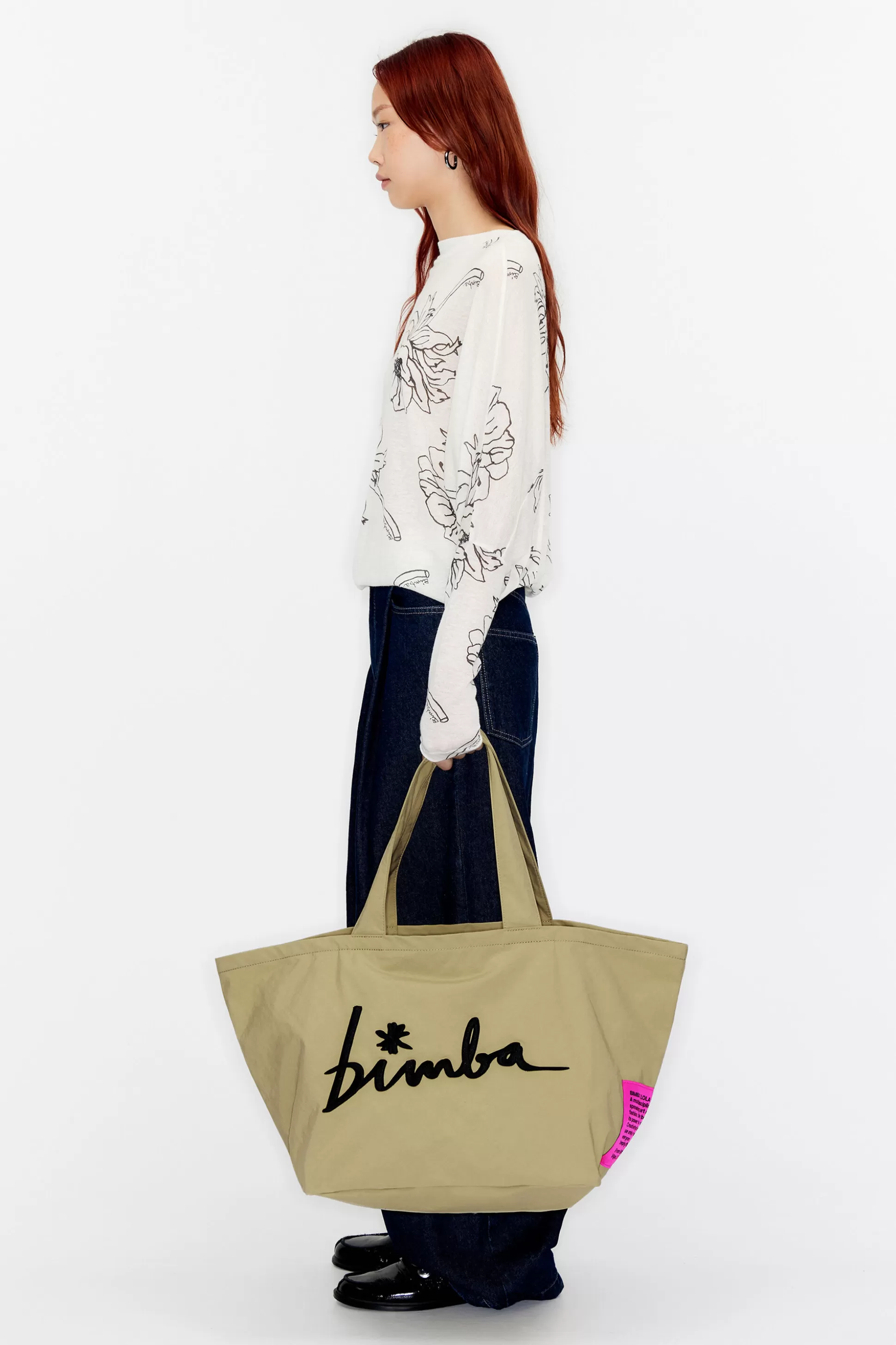 Best Sale BIMBA Y LOLA Mala Shopper Xl Nylon Natural