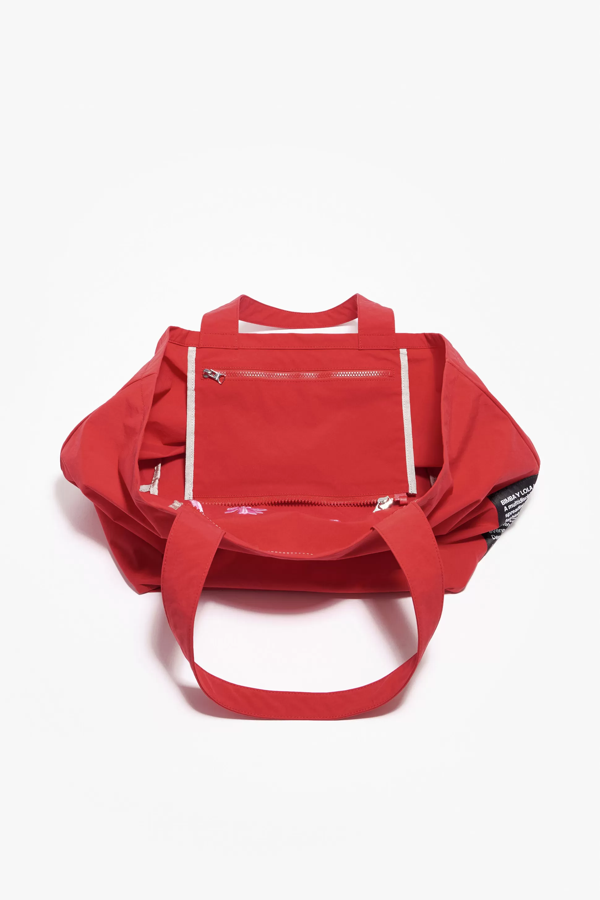 Shop BIMBA Y LOLA Mala Shopper Xl Nylon Vermelha Red