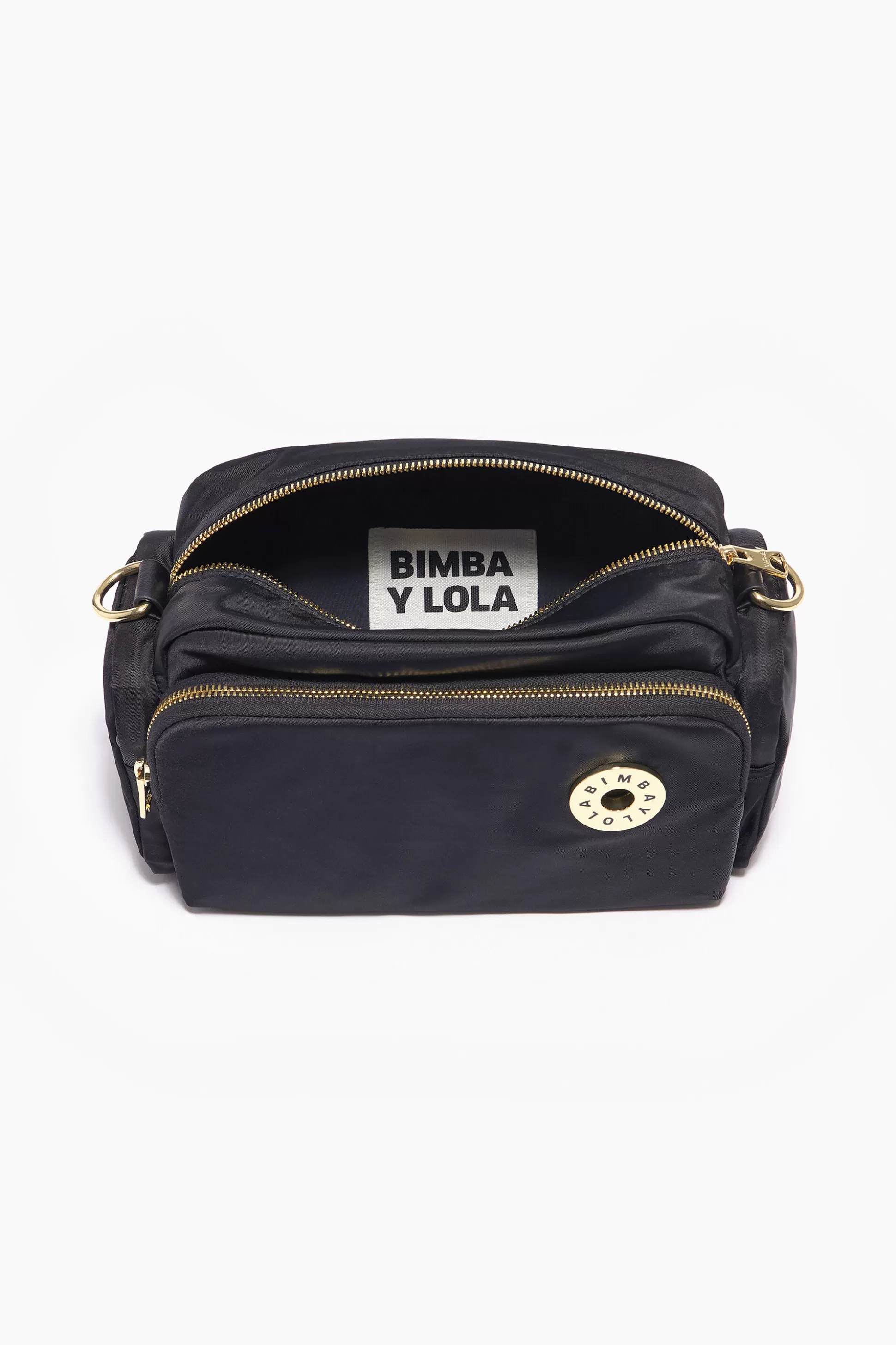 Sale BIMBA Y LOLA Mala Tiracolo M Nylon Preta Black