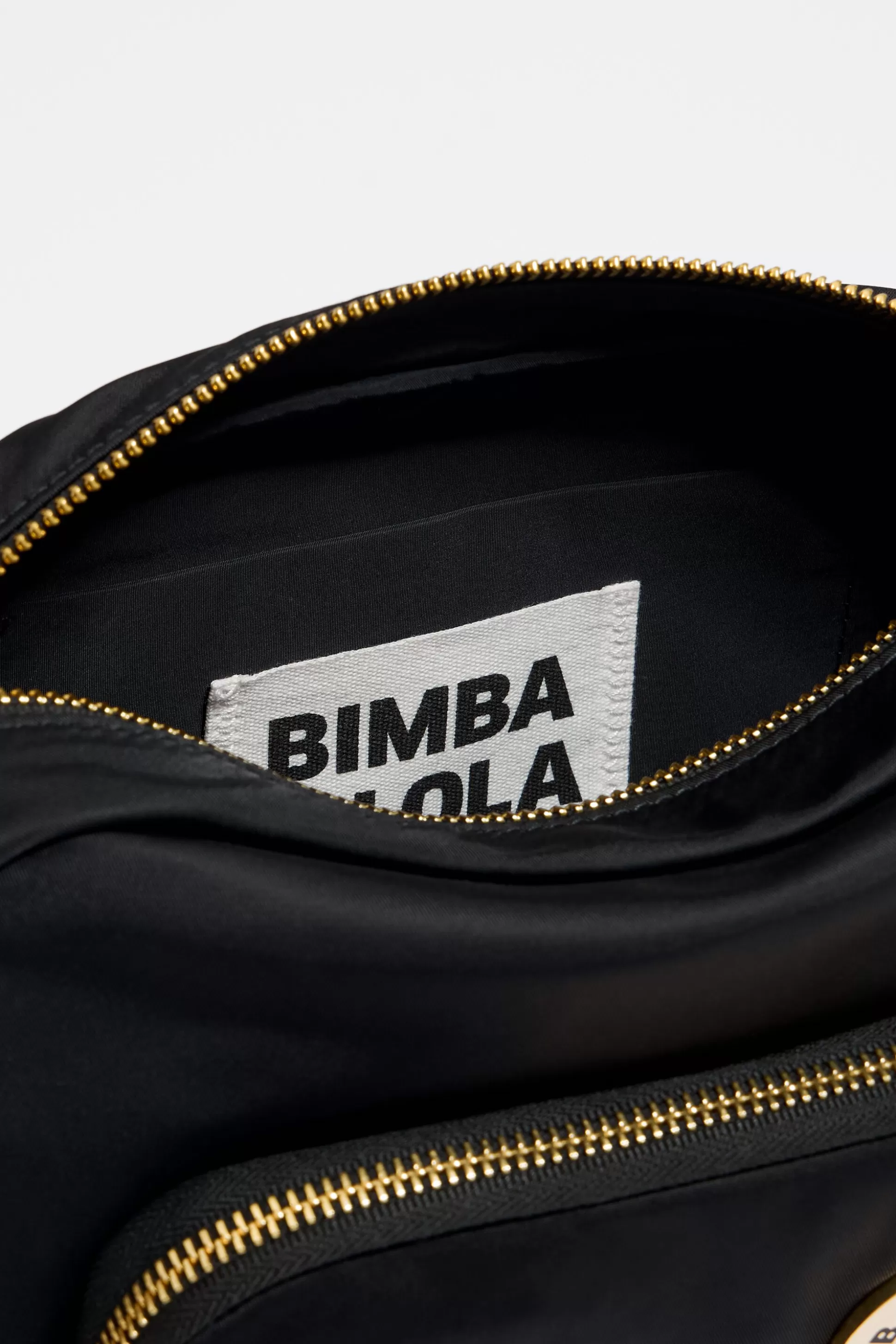 Cheap BIMBA Y LOLA Mala Tiracolo M Nylon Preta Black