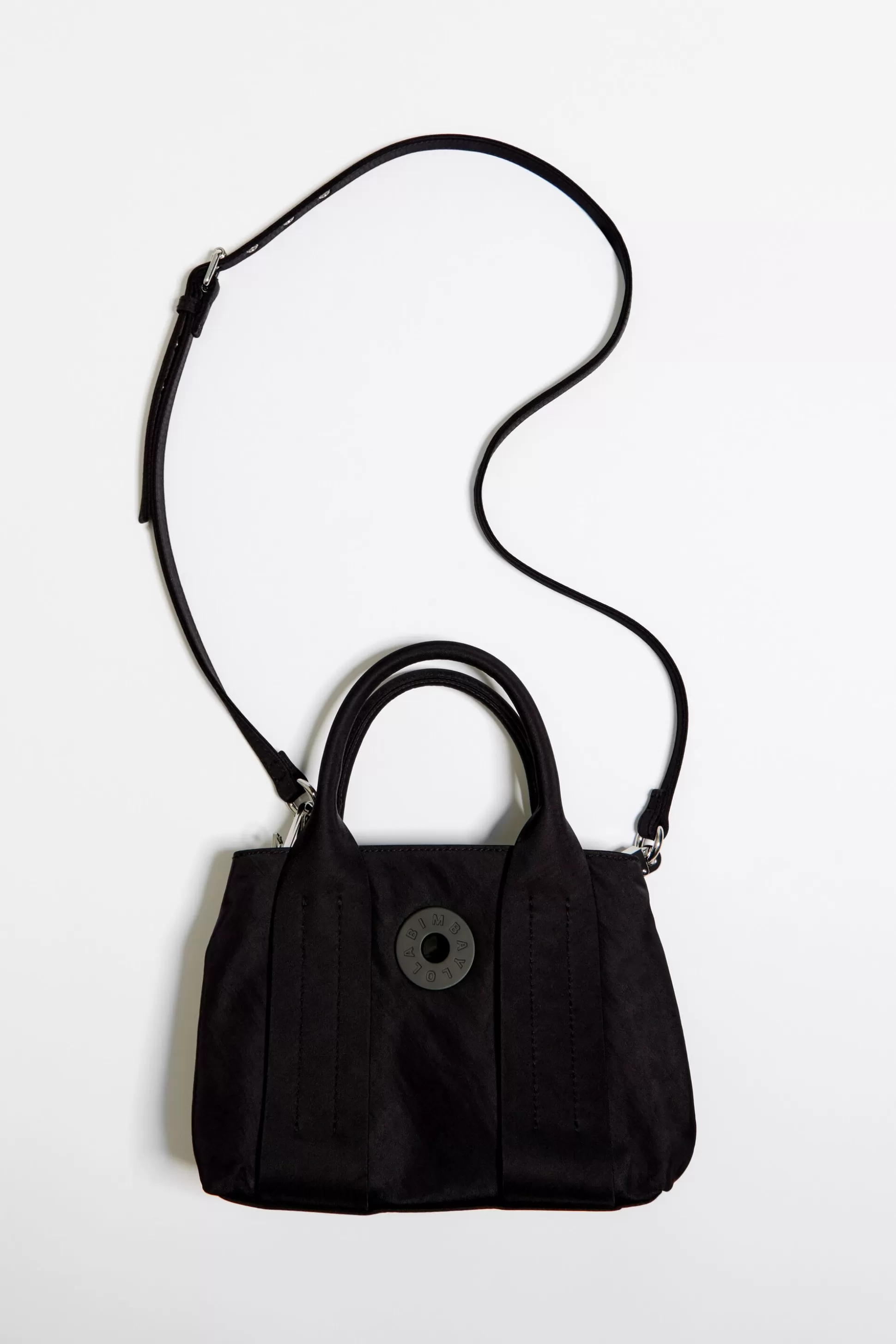 Fashion BIMBA Y LOLA Mala Tote Xs Nylon Preta Black