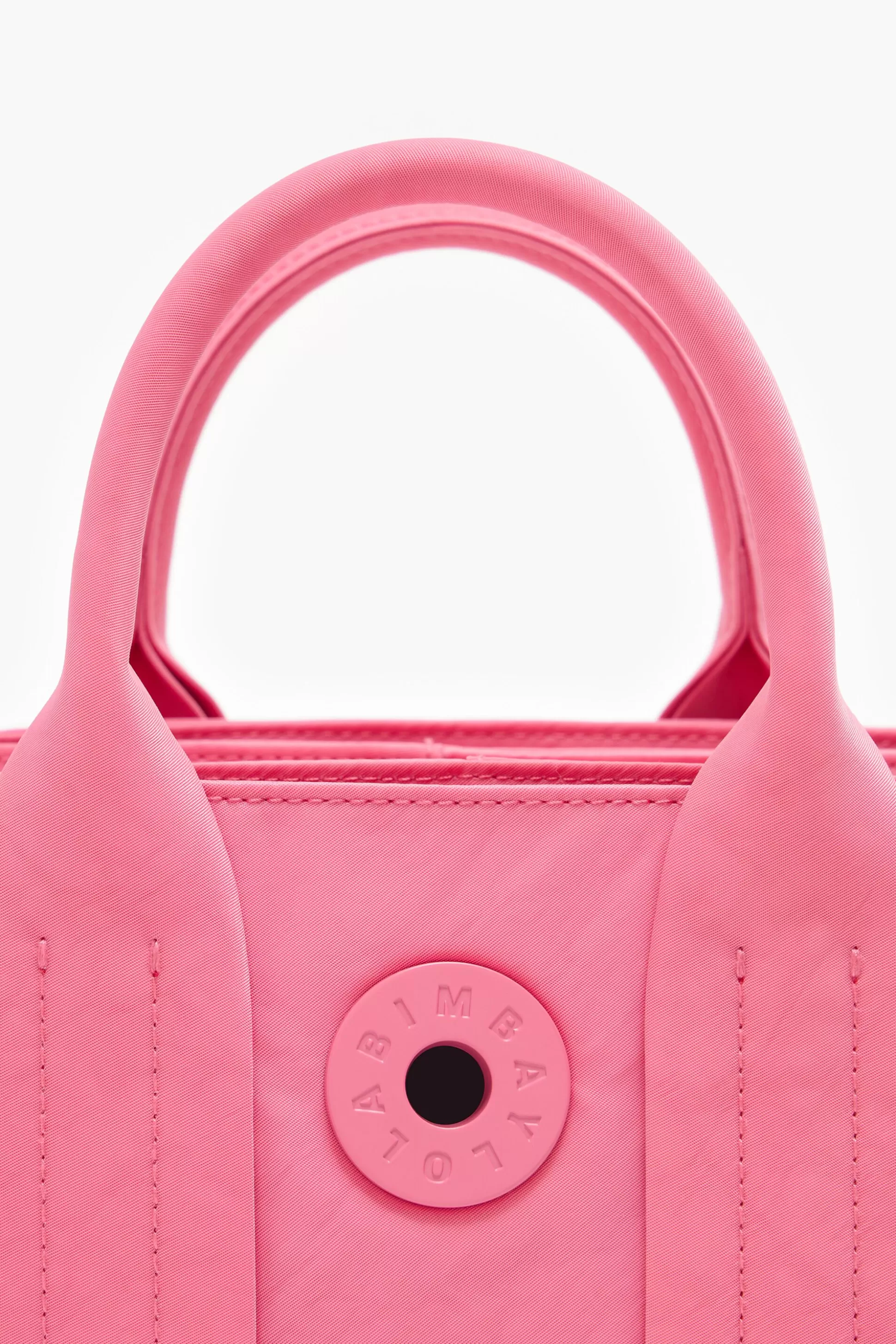 Hot BIMBA Y LOLA Mala Tote Xs Nylon Rosa Chewing Gum Pink