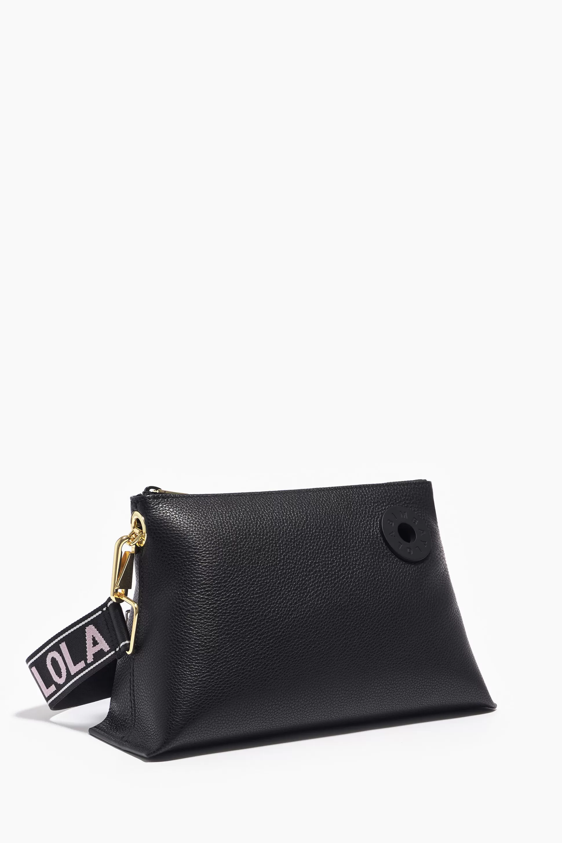 Outlet BIMBA Y LOLA Mala Trapezio M Pele Preta Black