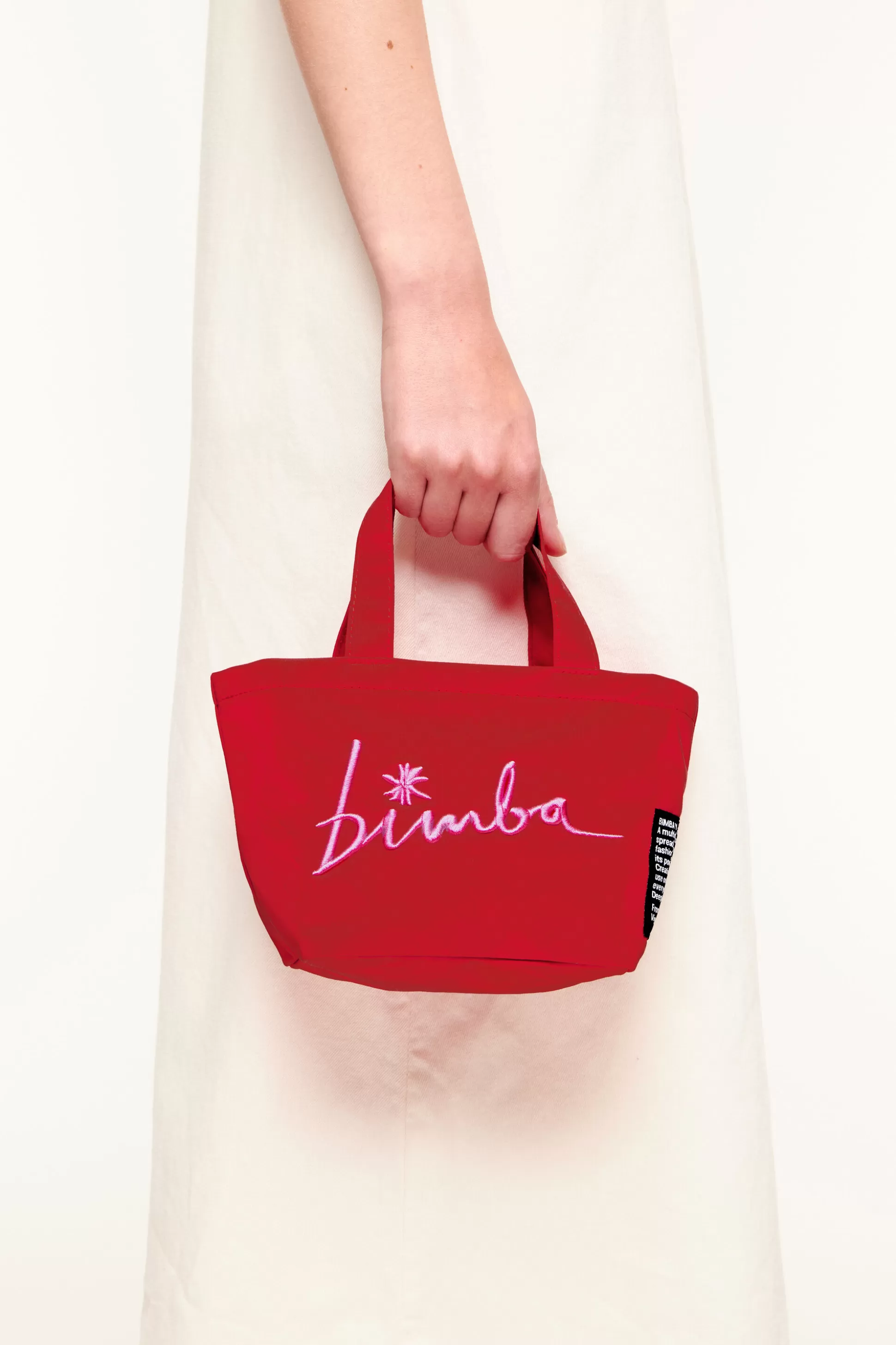 Sale BIMBA Y LOLA Minimala Trapezio Nylon Vermelho Red