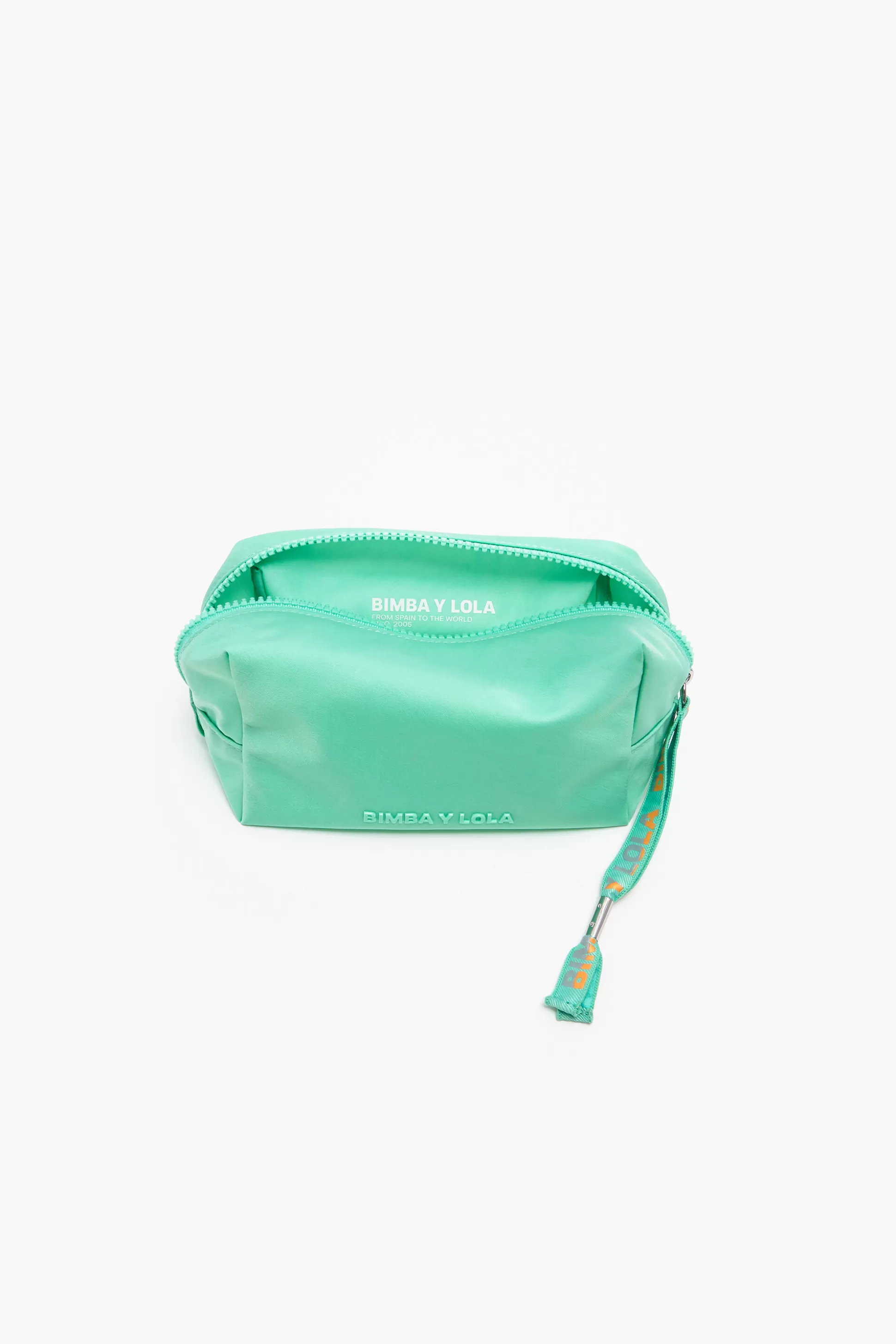 Cheap BIMBA Y LOLA Necessaire Retangular M Nylon Verde-Agua Lake Green