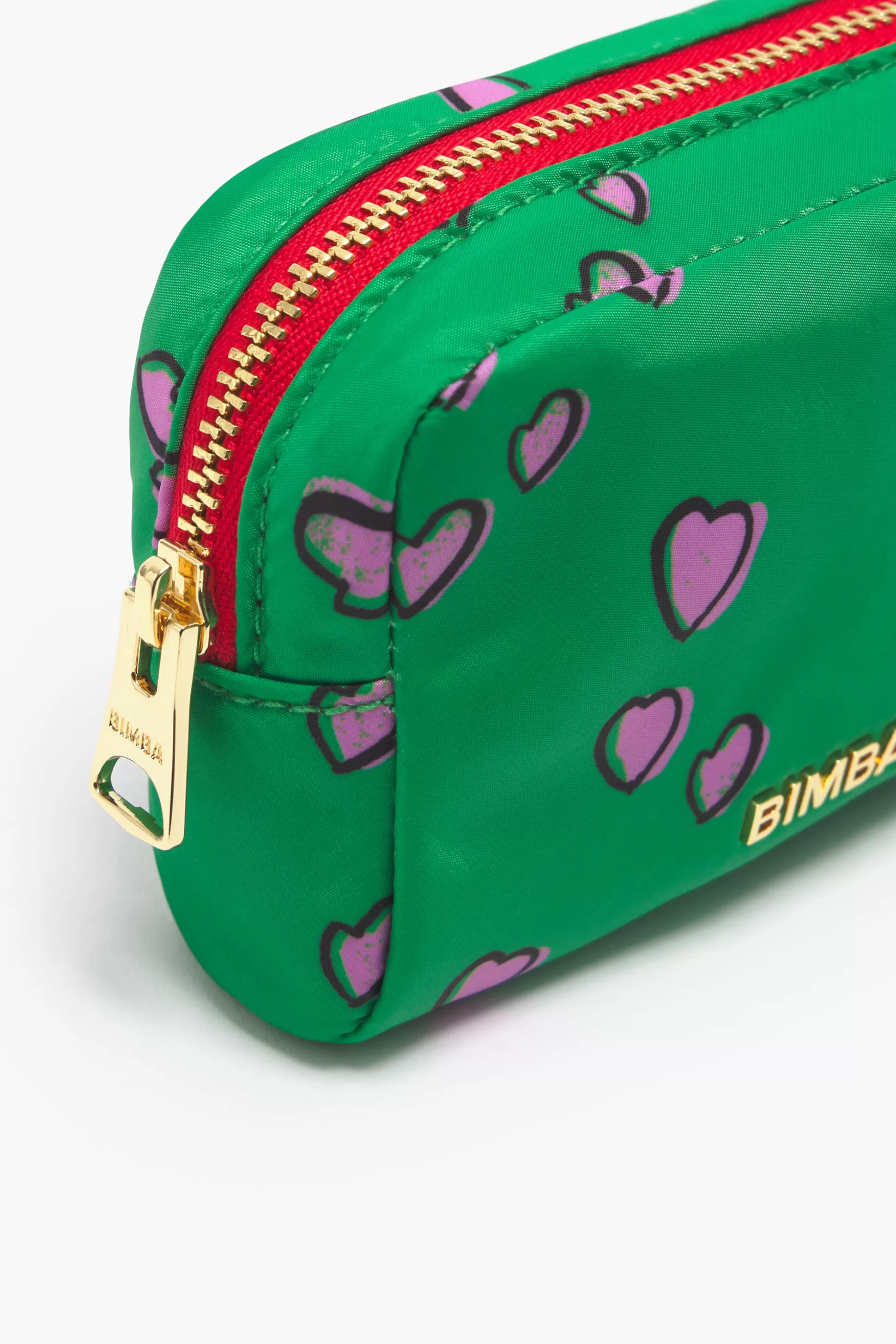 Discount BIMBA Y LOLA Necessaire Retangular Shearts Verde Small Hearts Green