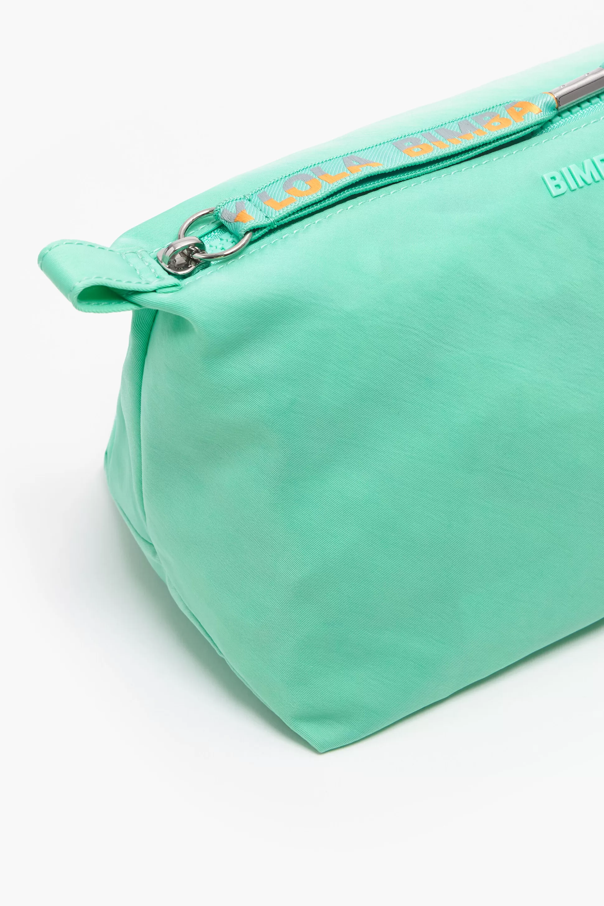 Best Sale BIMBA Y LOLA Necessaire Trapezio L Nylon Verde-Agua Lake Green