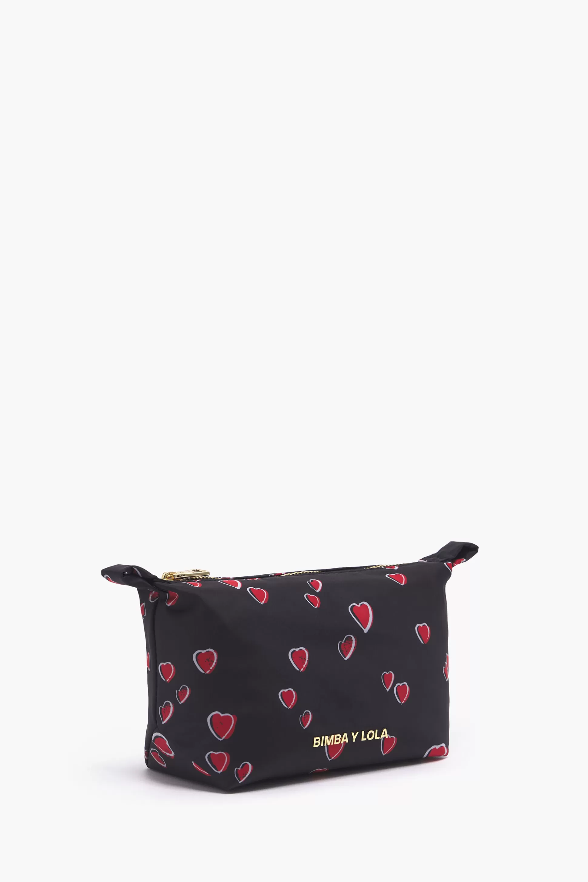 Best Sale BIMBA Y LOLA Necessaire Trapezio S Hearts Preto Small Hearts Black