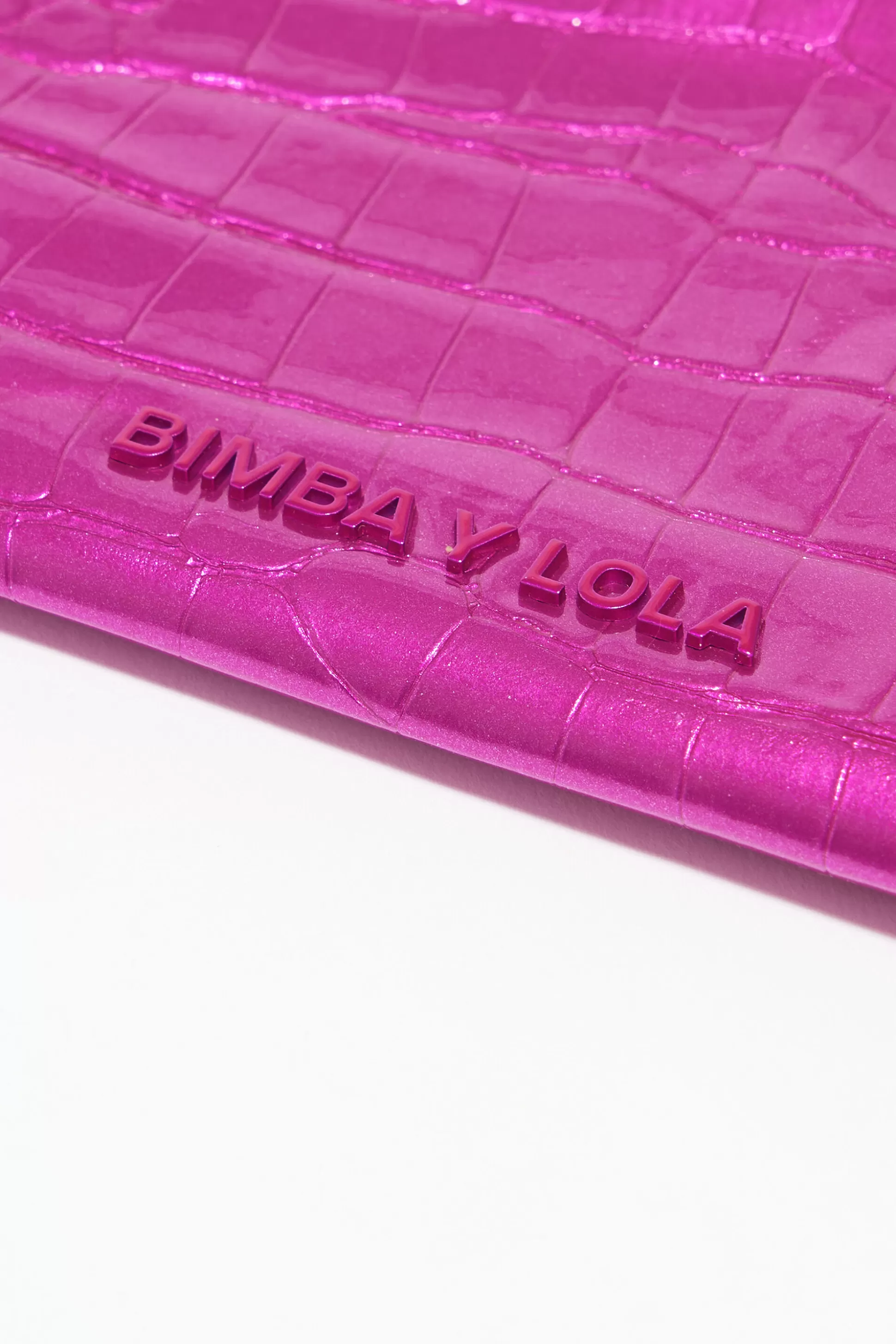 Shop BIMBA Y LOLA Porta-Moedas Crocodilo S Fucsia Fuchsia