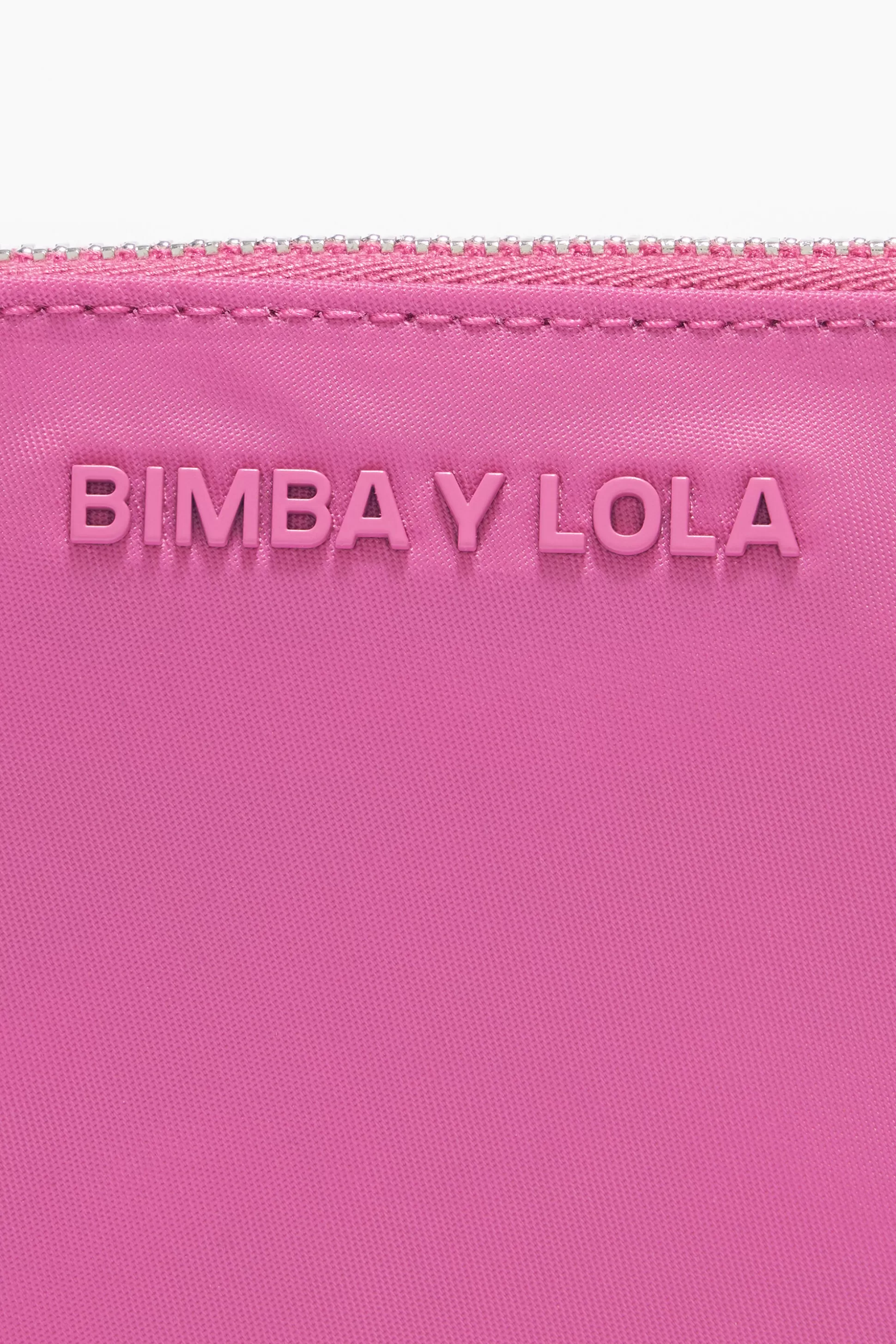 Discount BIMBA Y LOLA Porta-Moedas Curvo Nylon Rosa Pink