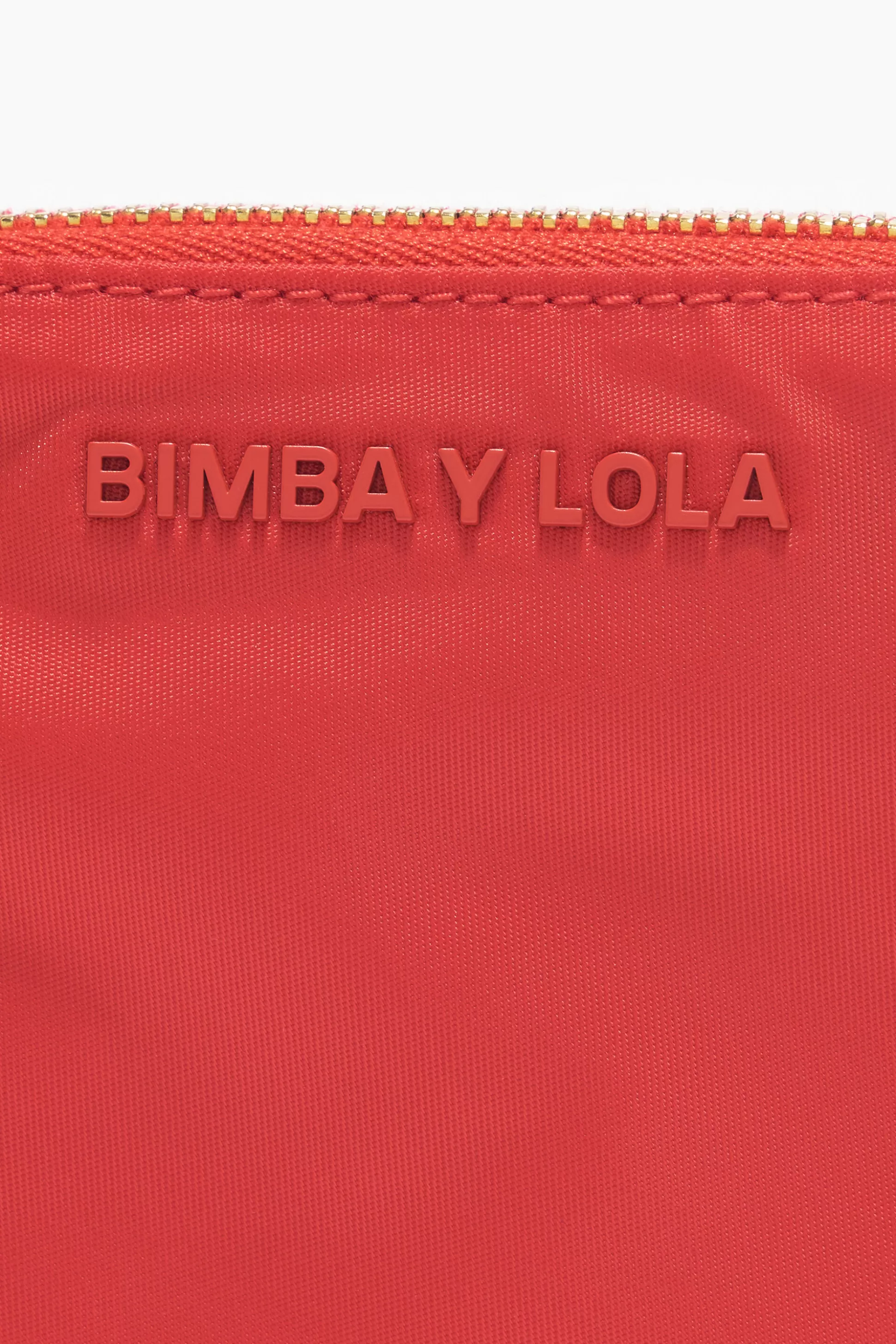 Flash Sale BIMBA Y LOLA Porta-Moedas Curvo Nylon Vermelho Red