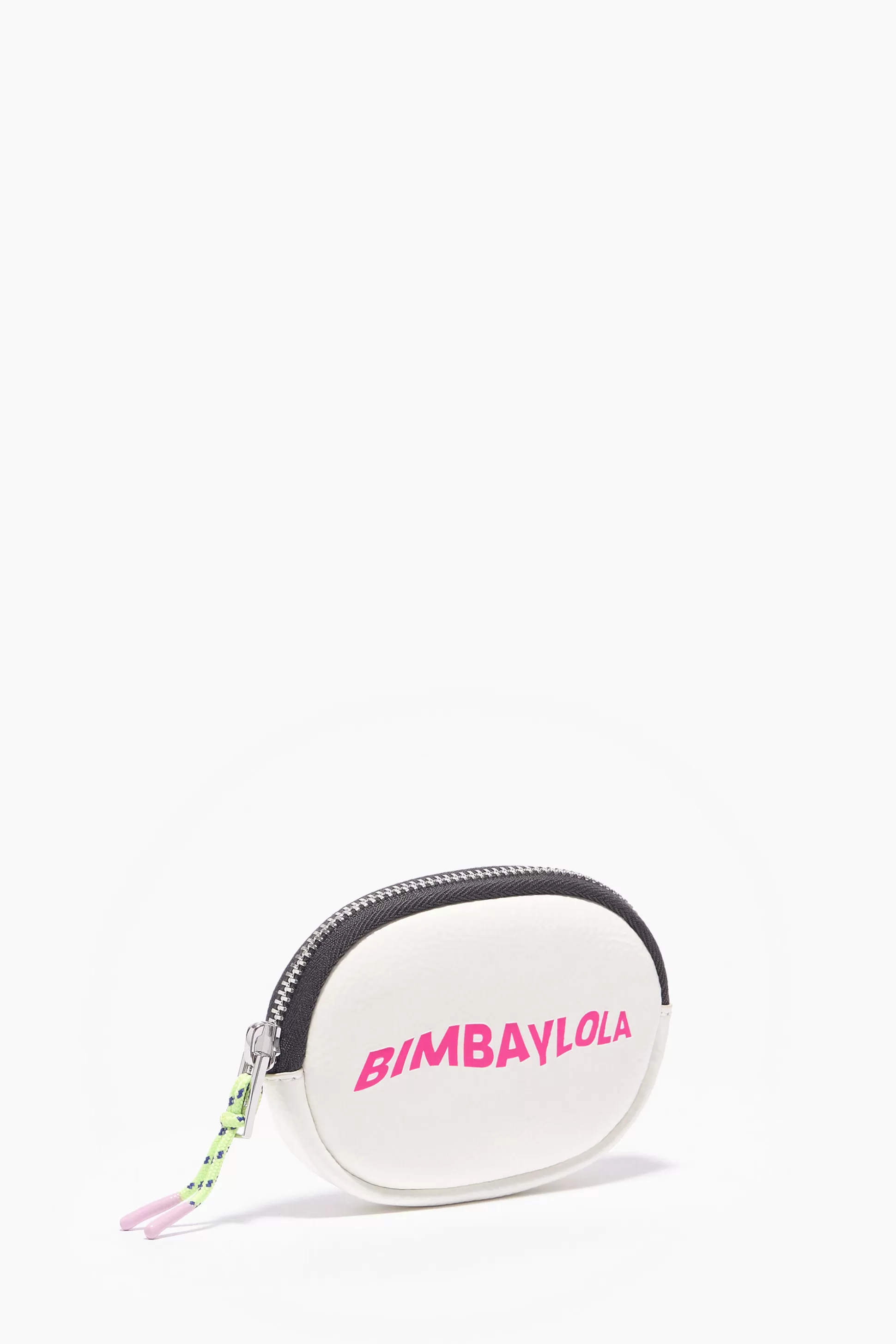 Online BIMBA Y LOLA Porta-Moedas Oval Couro Verniz Branco White