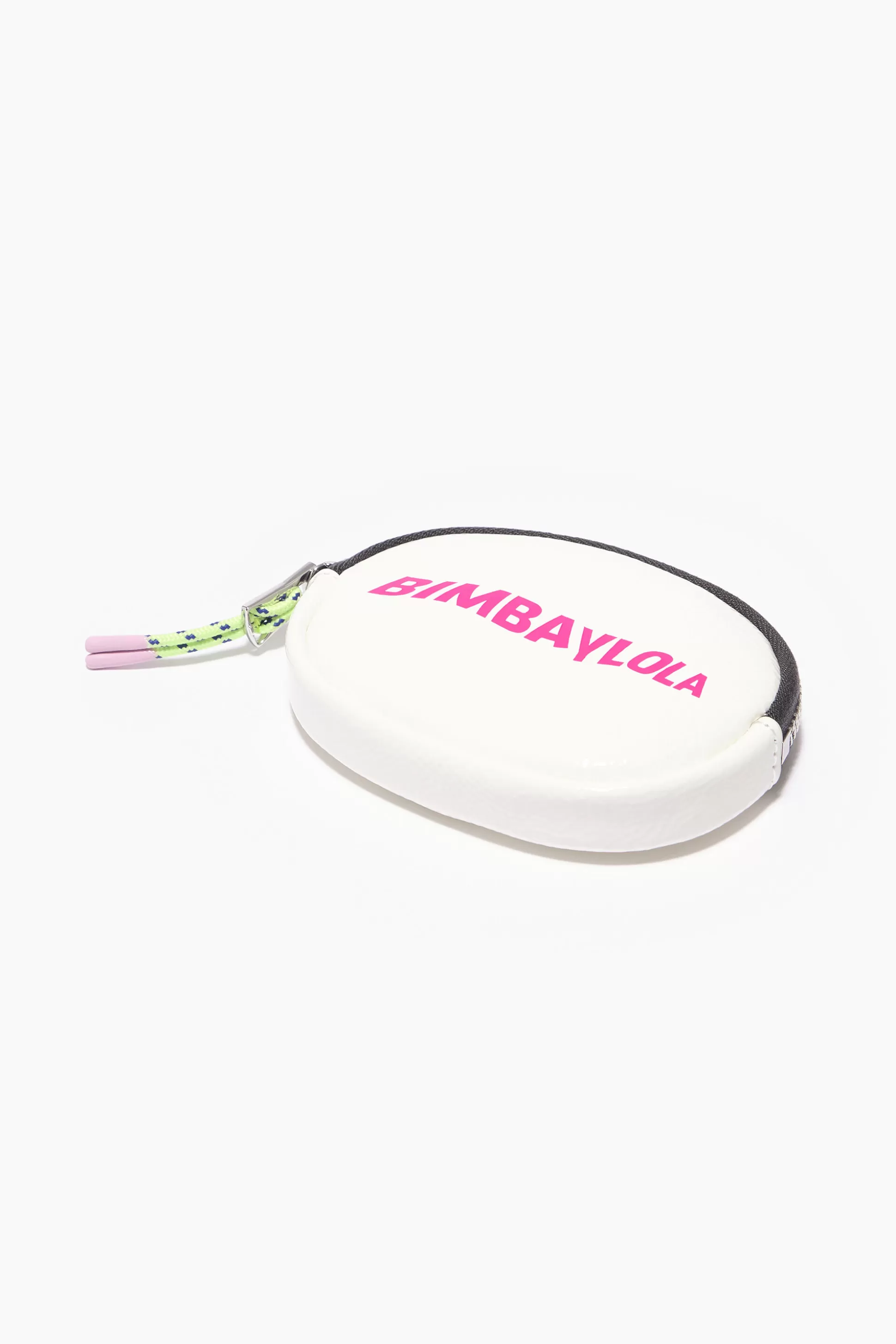 Online BIMBA Y LOLA Porta-Moedas Oval Couro Verniz Branco White